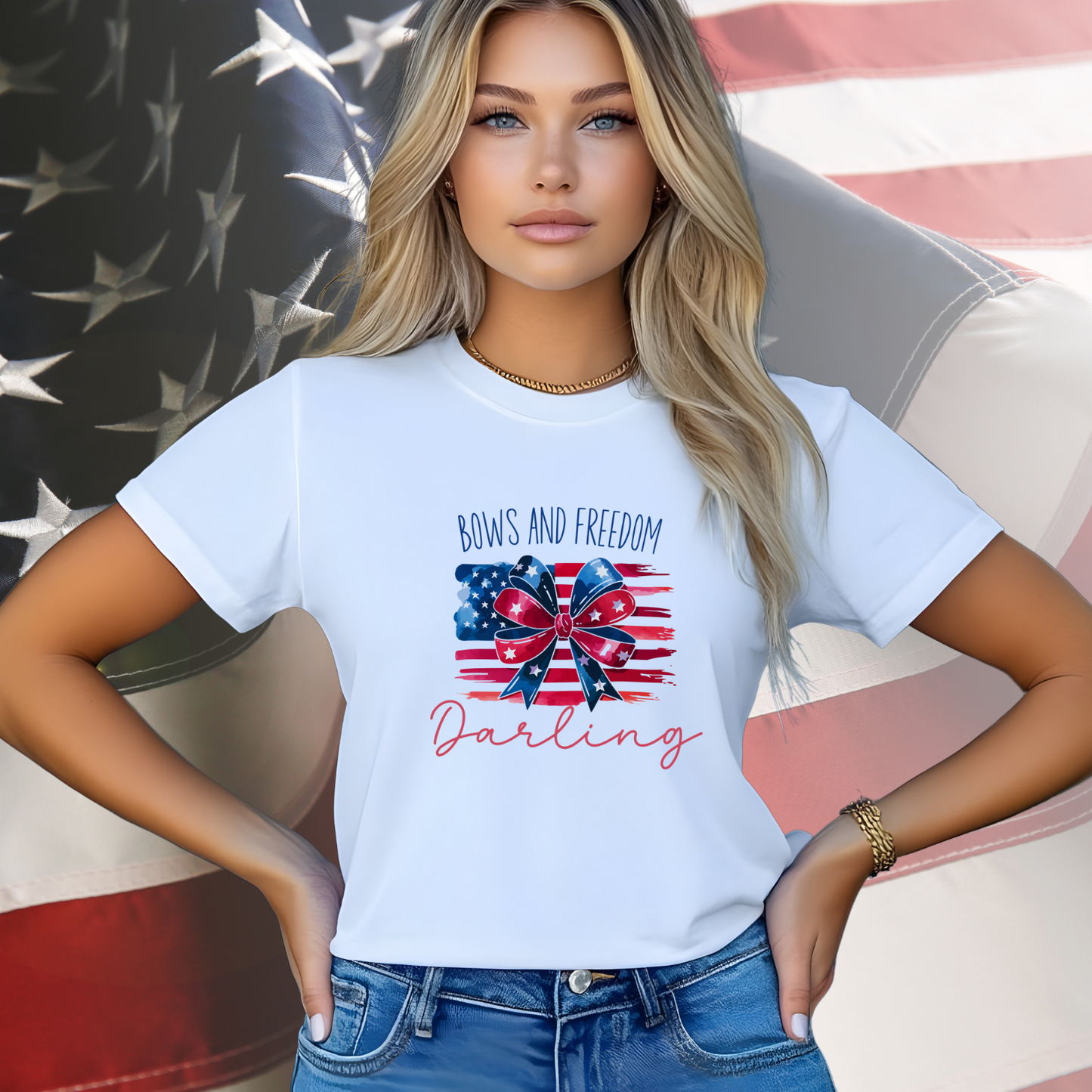 Bows And Freedom Darling T-Shirt