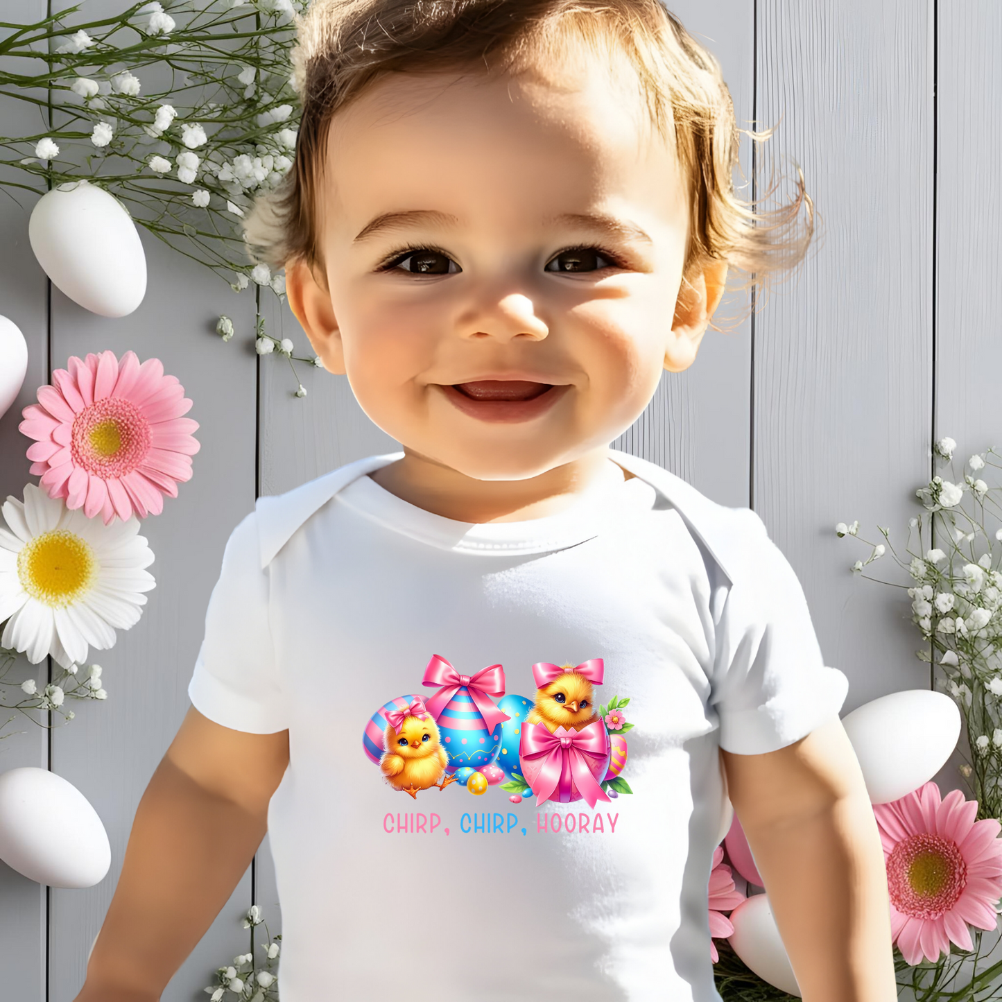Chirp, Chirp, Hooray Infant Short Sleeve Onesie