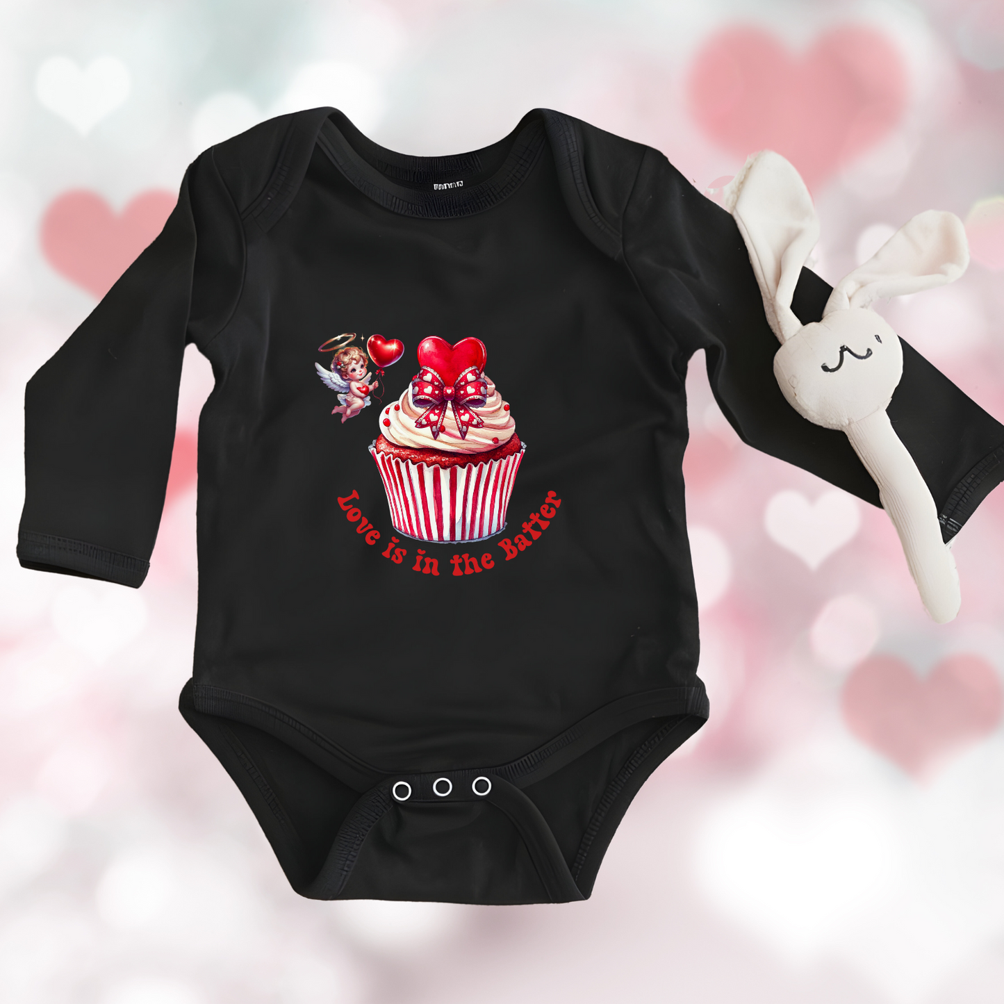 Love Is In The Batter Infant Long Sleeve Onesie