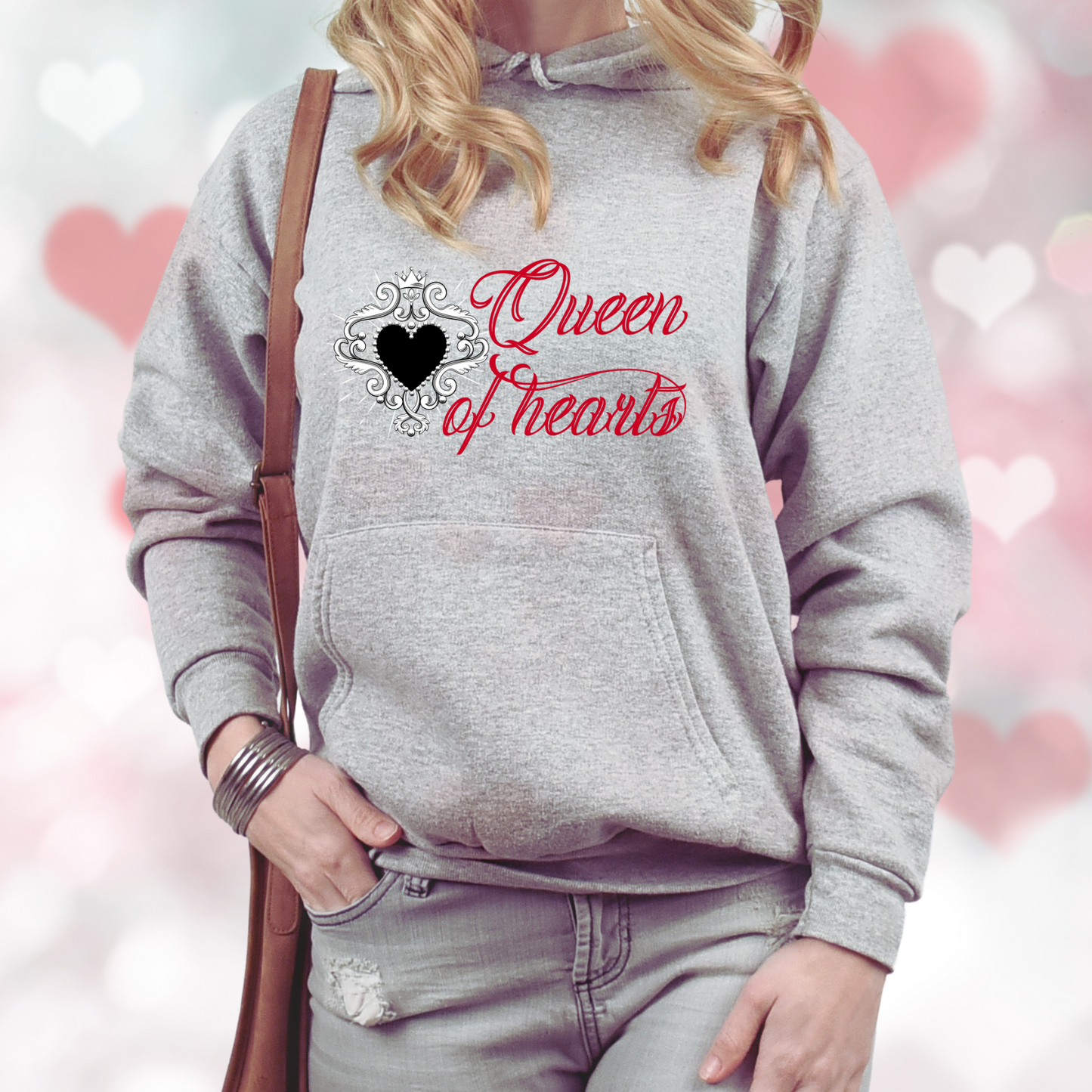Queen of Hearts Pullover Hoodie