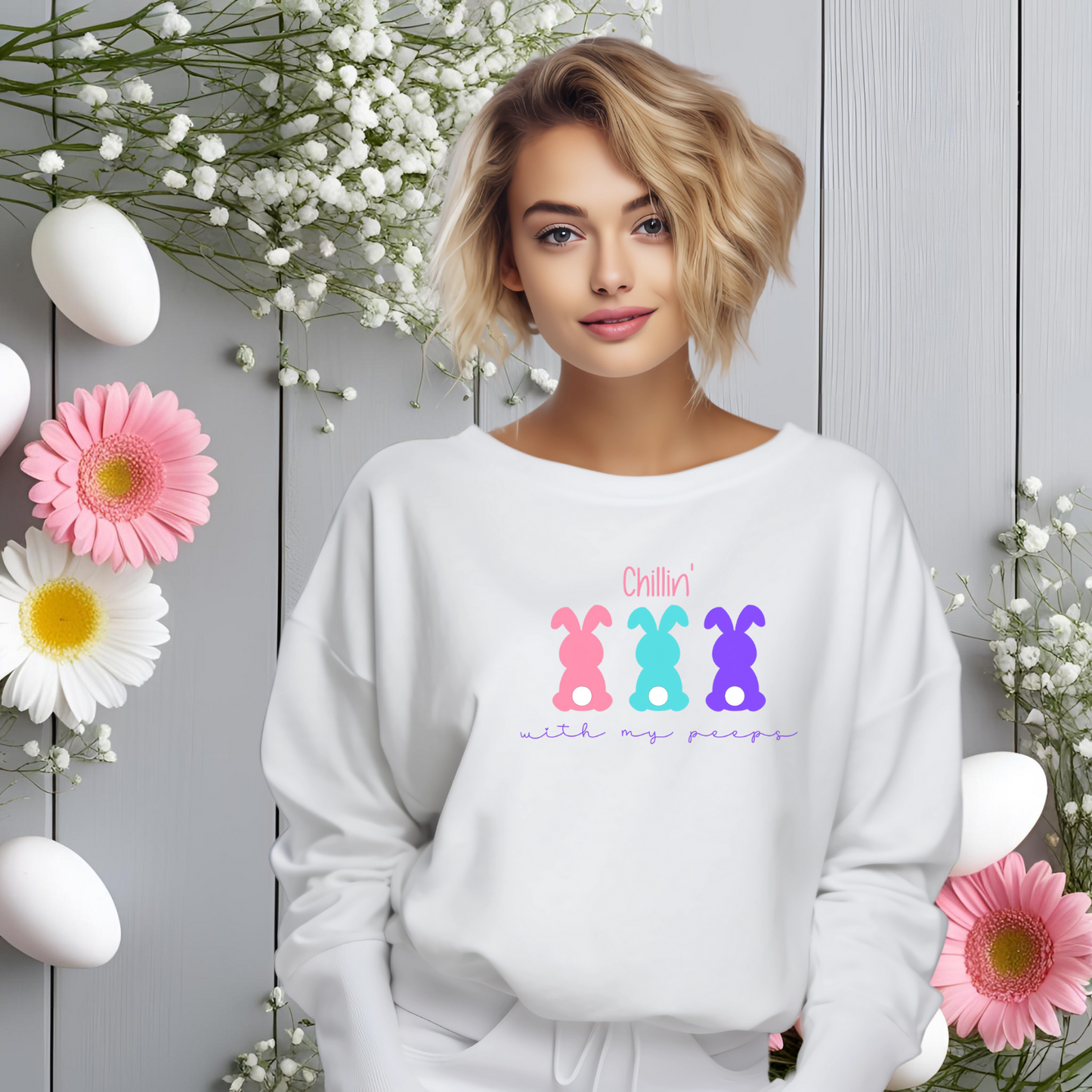 Chillin’ With My Peeps Crewneck Sweatshirt