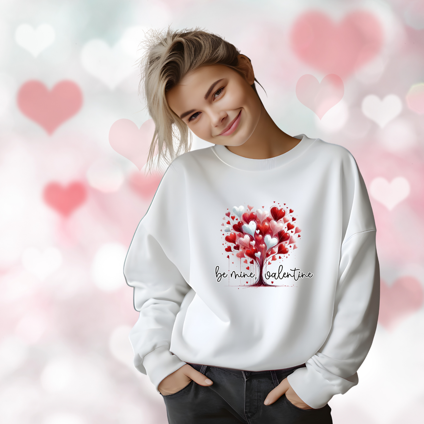 Be Mine, Valentine Crewneck Sweatshirt