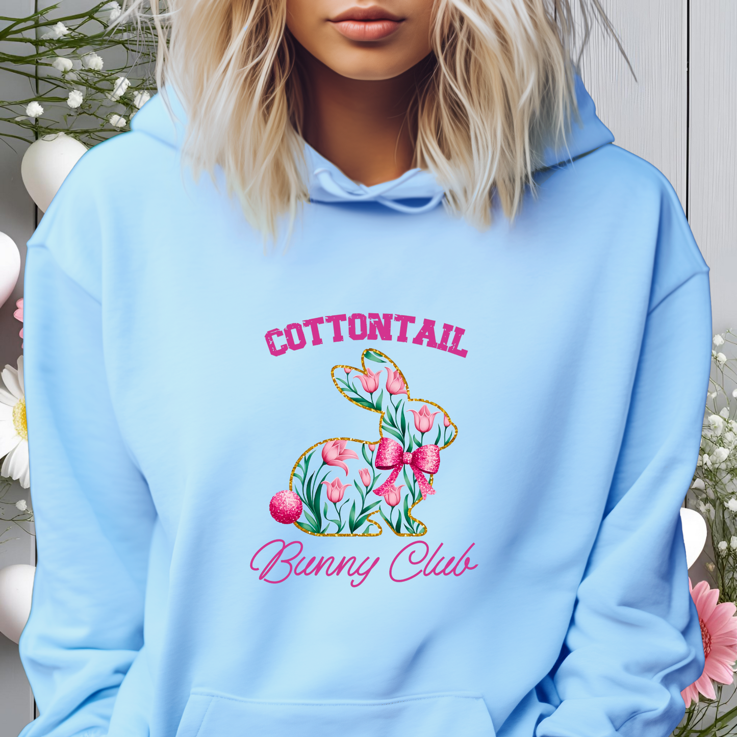 Cottontail Bunny Club Pullover Hoodie