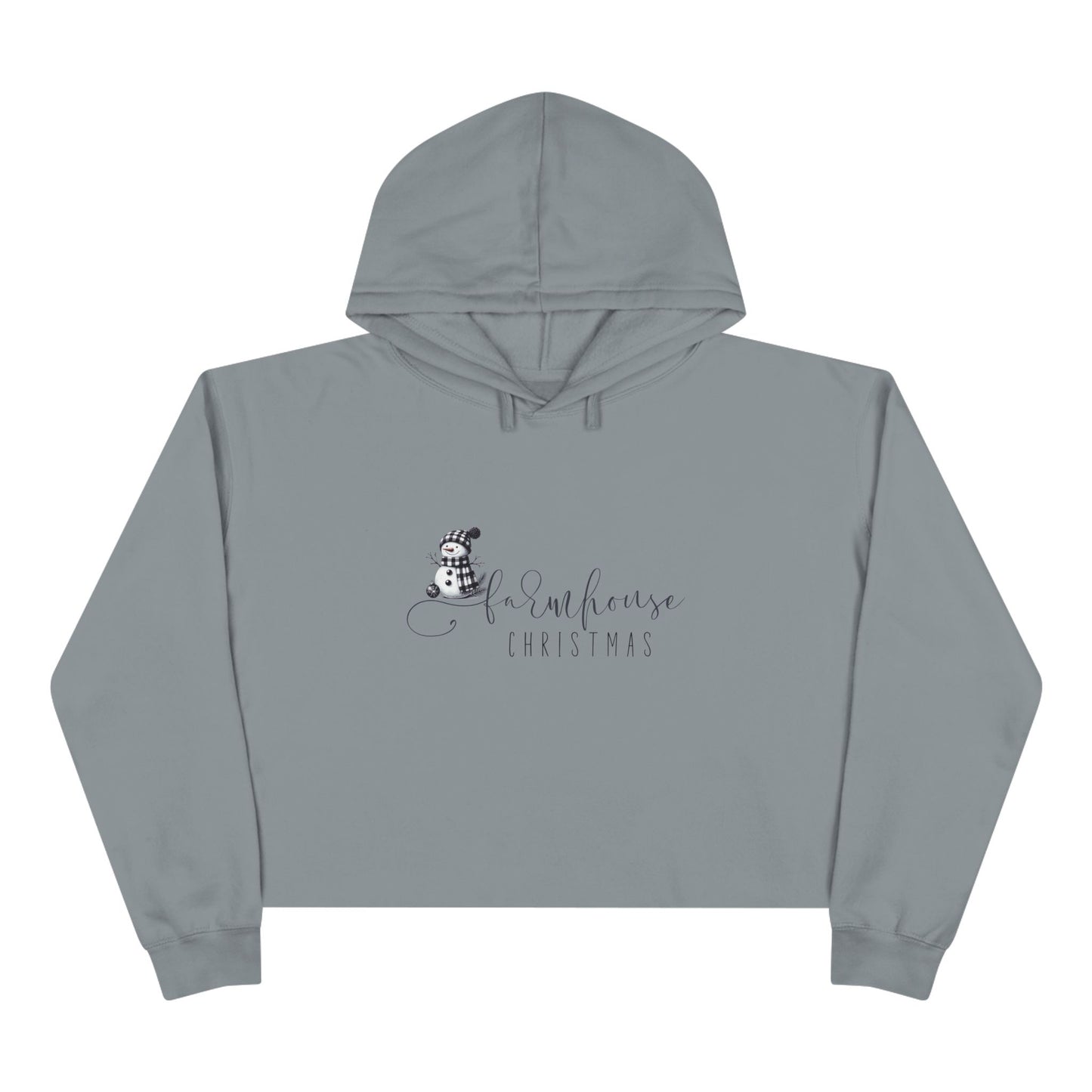 Farmhouse Christmas Crop Hoodie