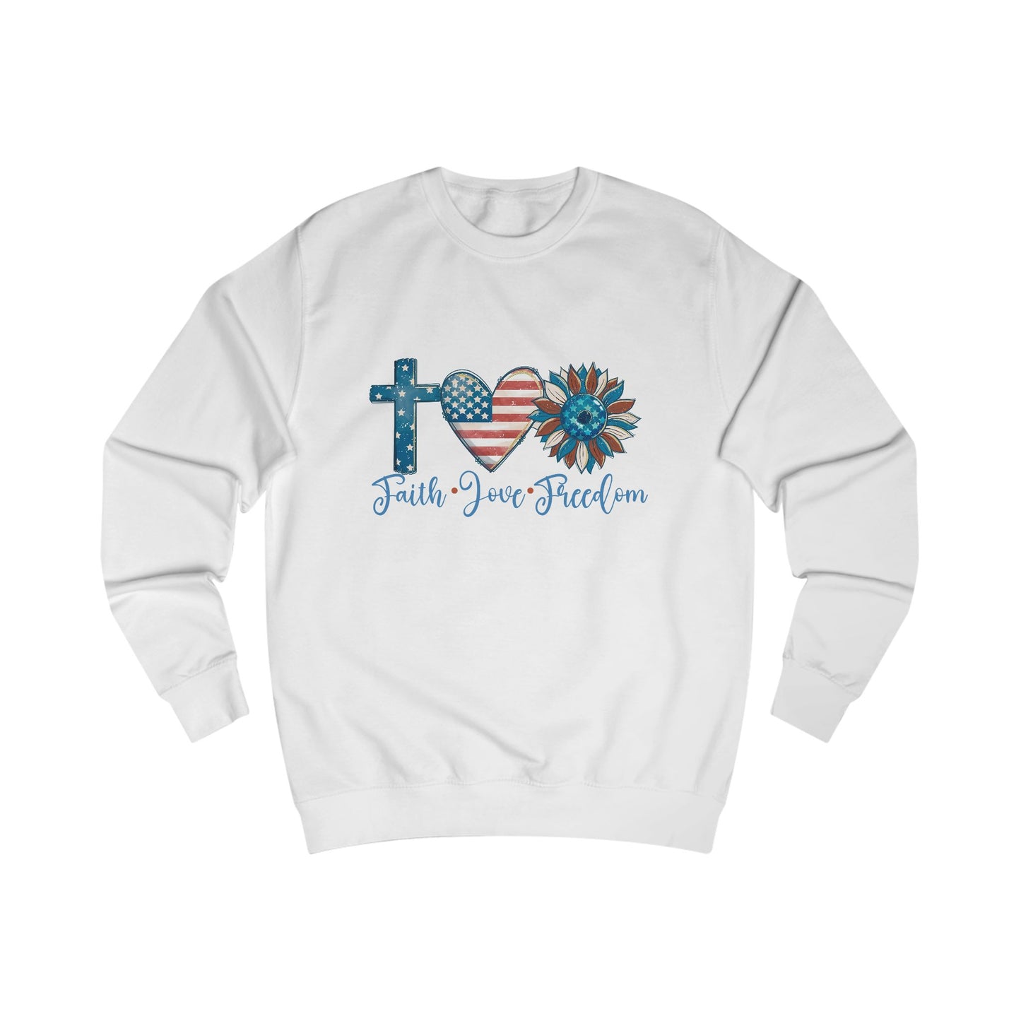 Faith Love Freedom Crewneck Sweatshirt