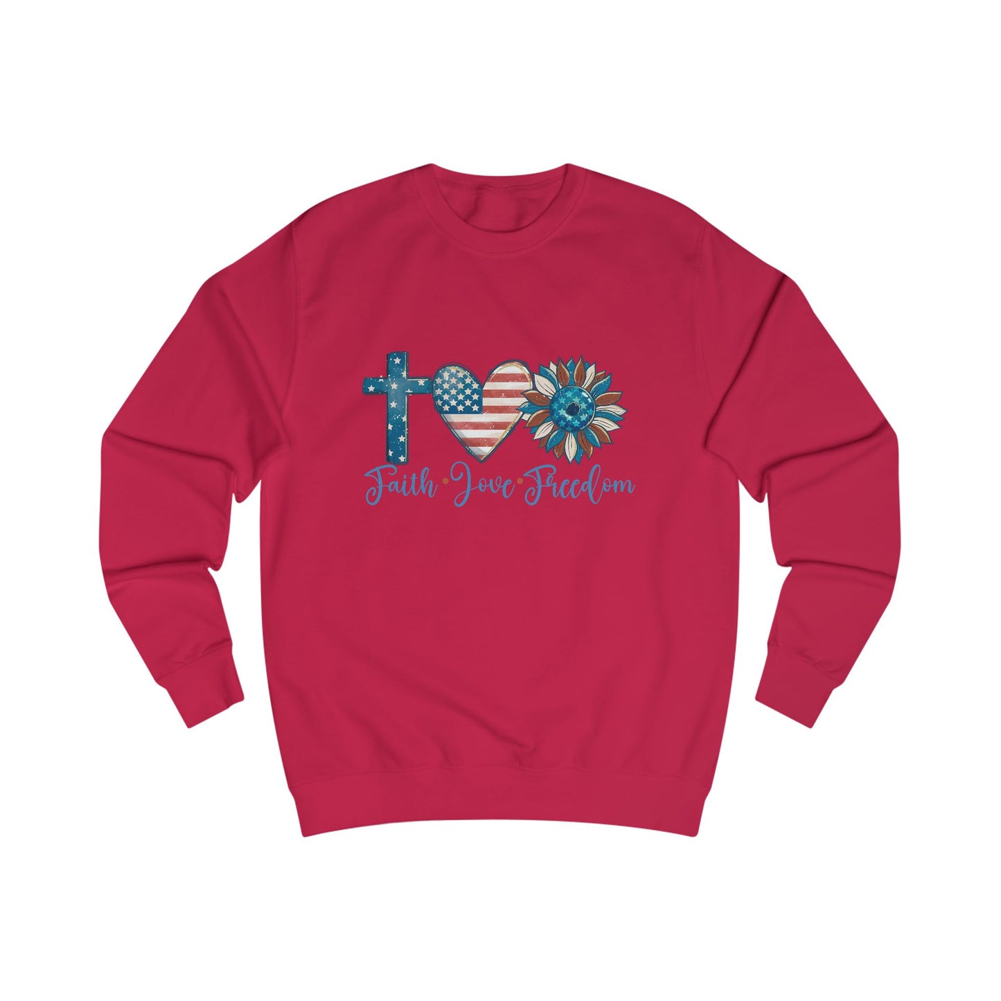 Faith Love Freedom Crewneck Sweatshirt
