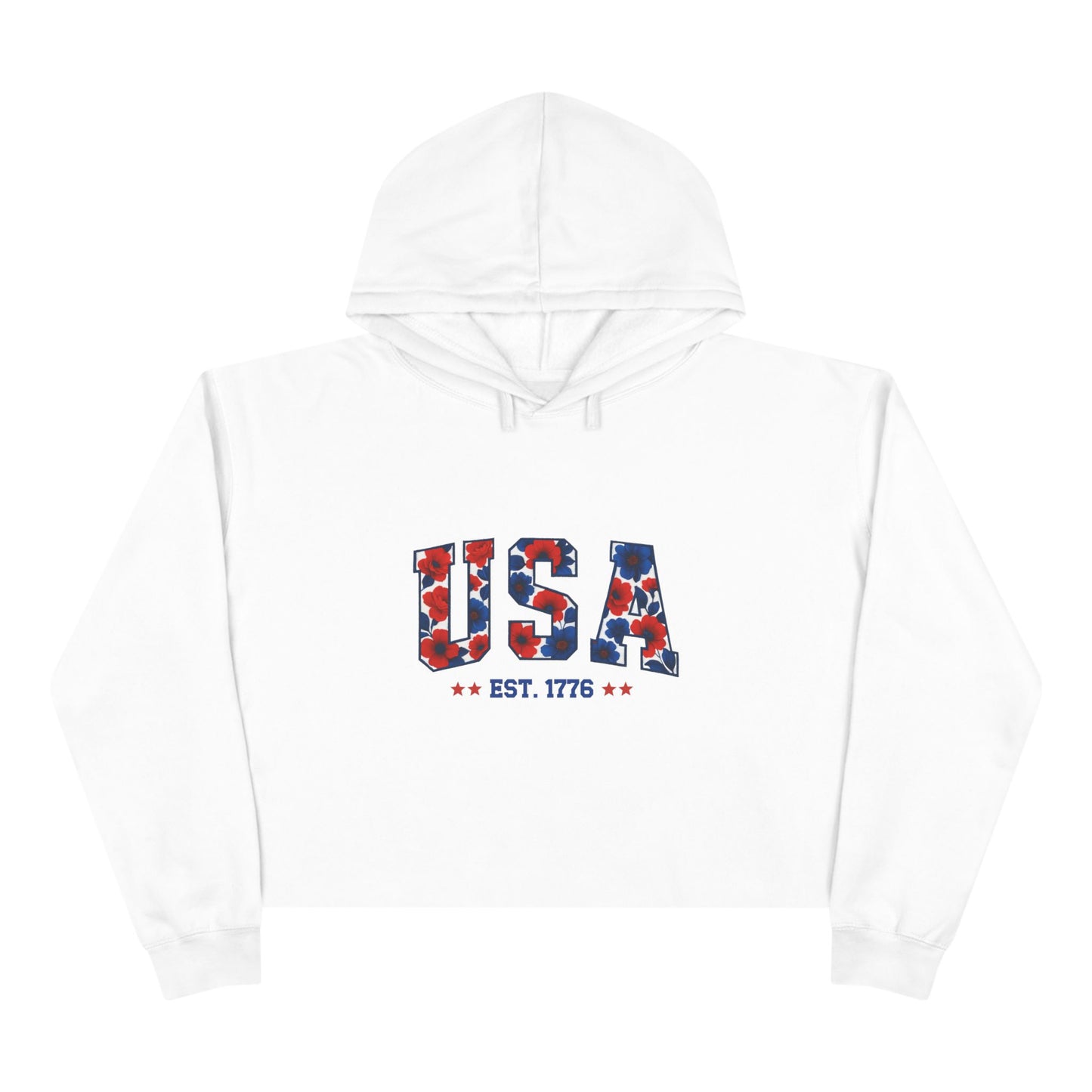 USA 1776 Crop Hoodie