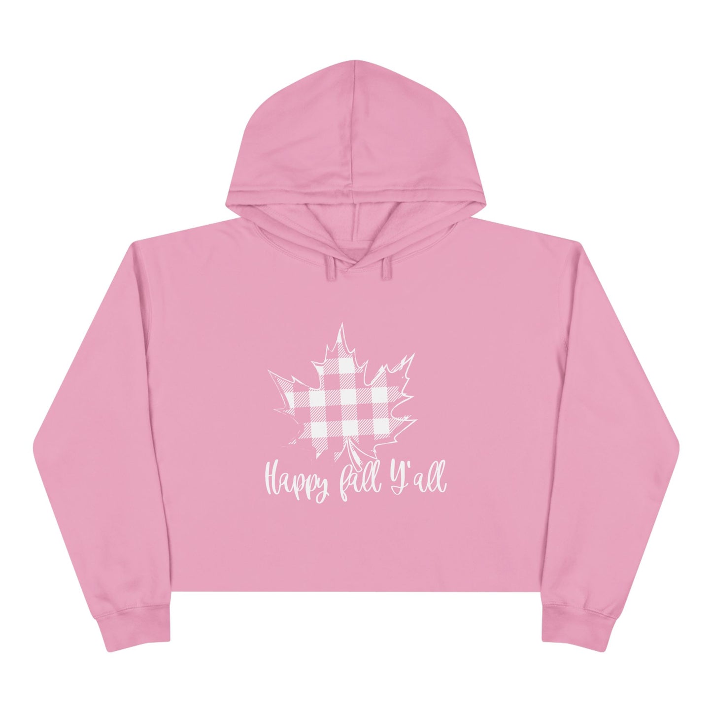 Happy Fall Y’all Crop Hoodie