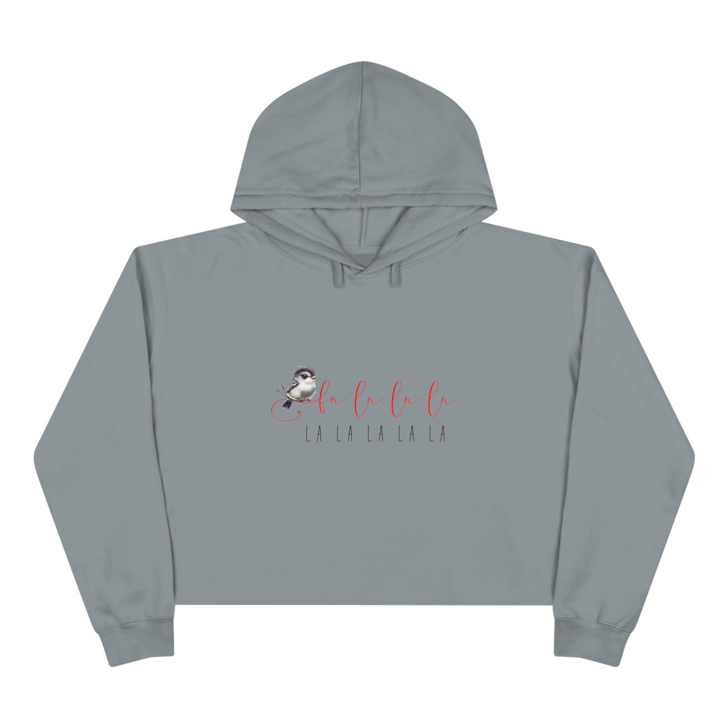 Fa La La La Crop Hoodie