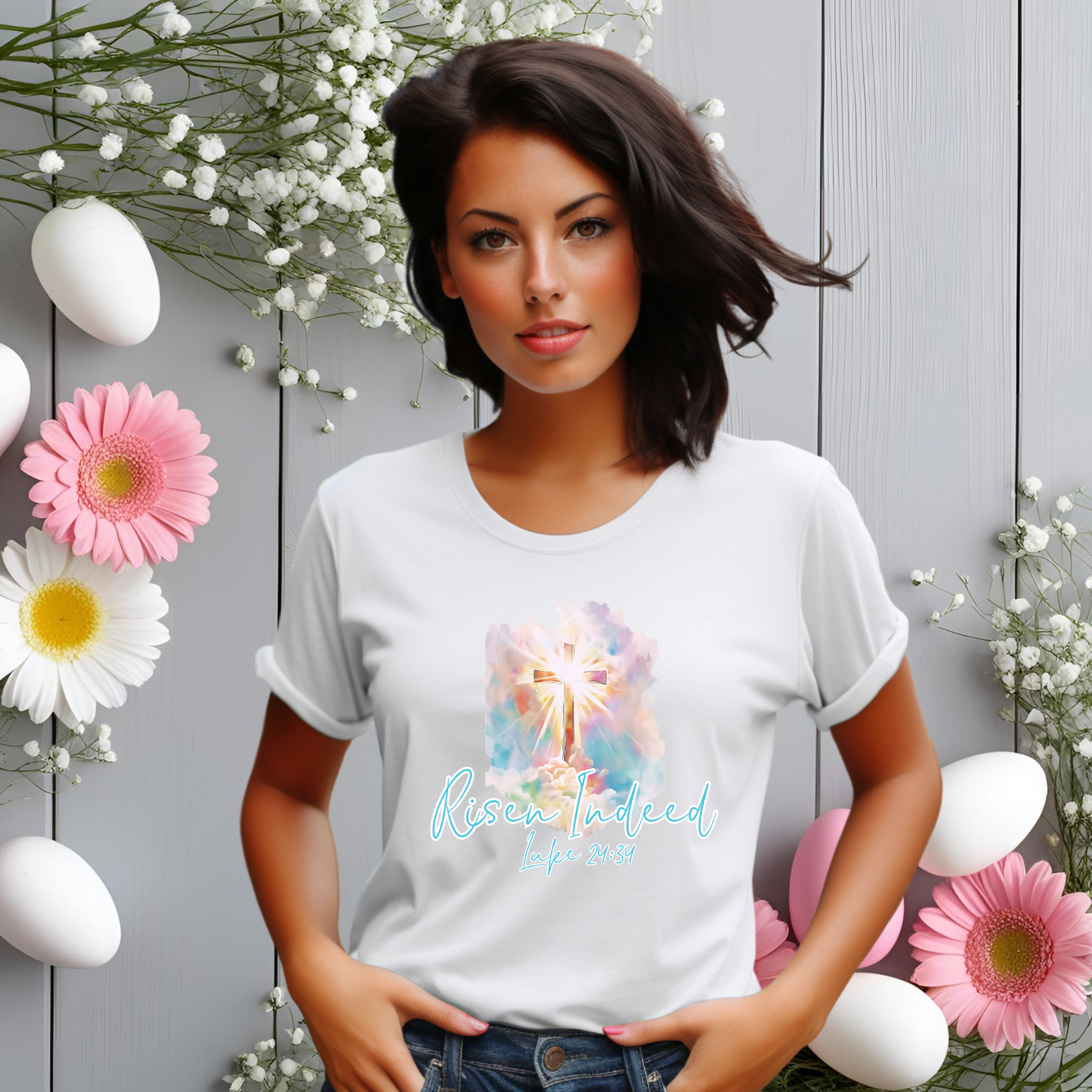 Risen Indeed Luke 24:34 T-Shirt