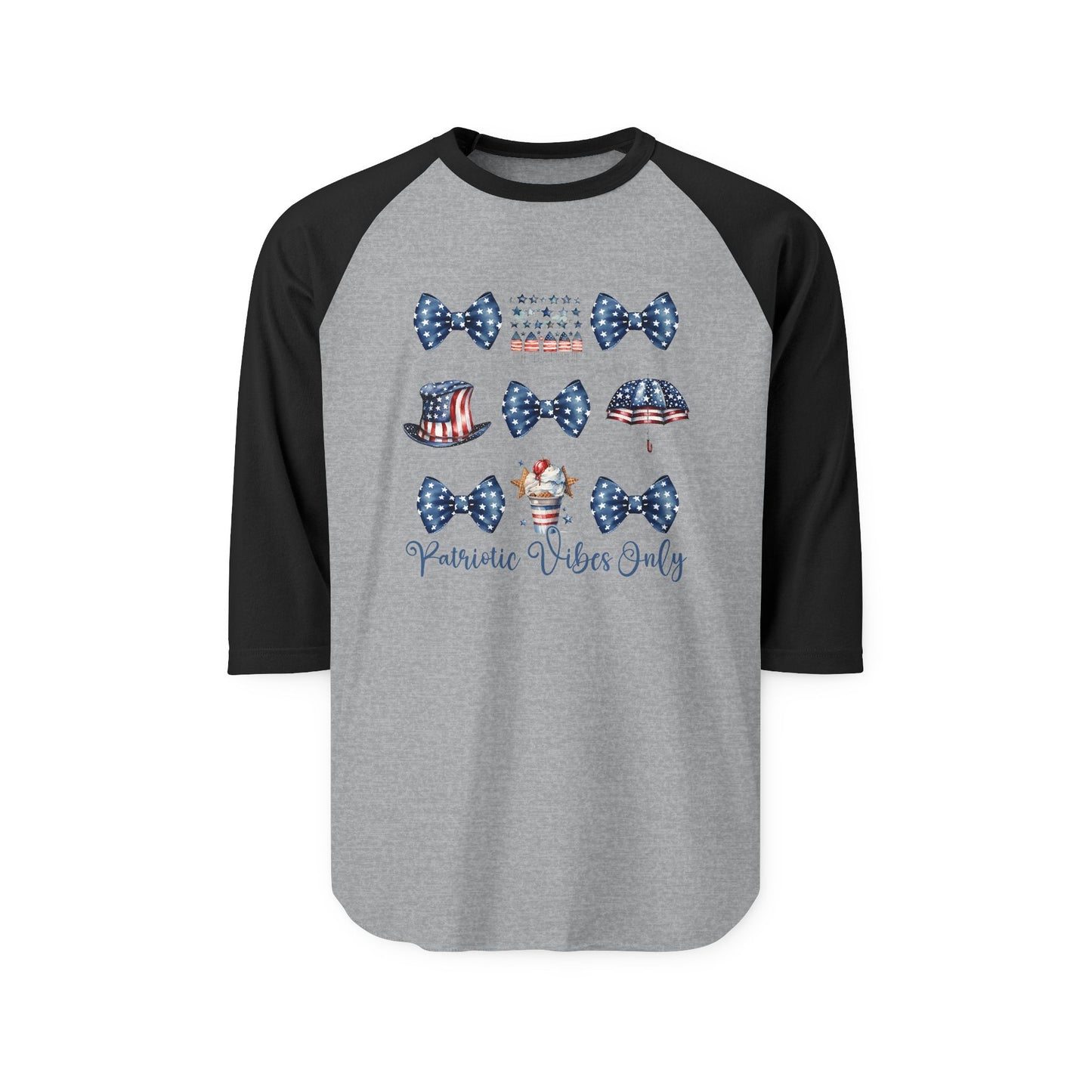 Patriotic Vibes Only Baseball Tee