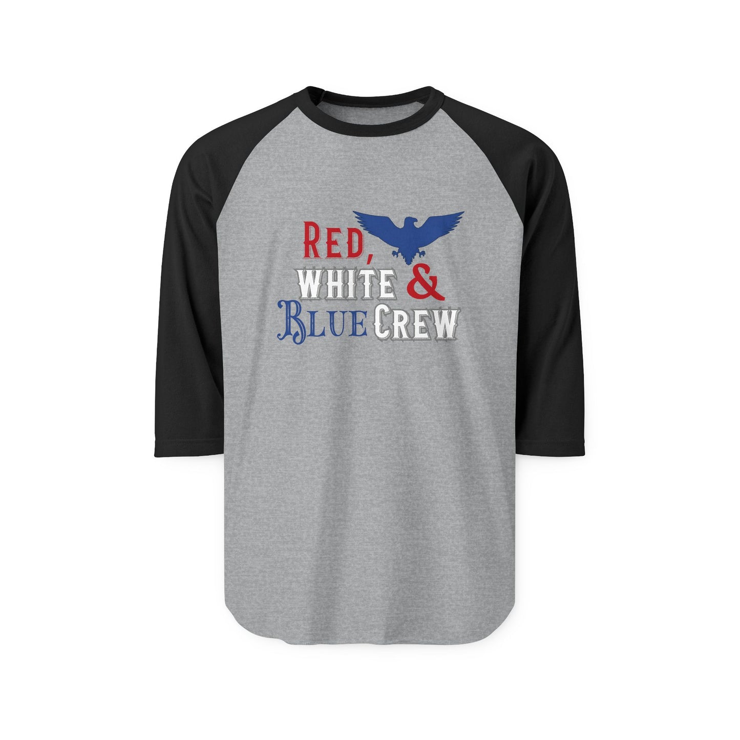 Red, White & Blue Crew Baseball Tee
