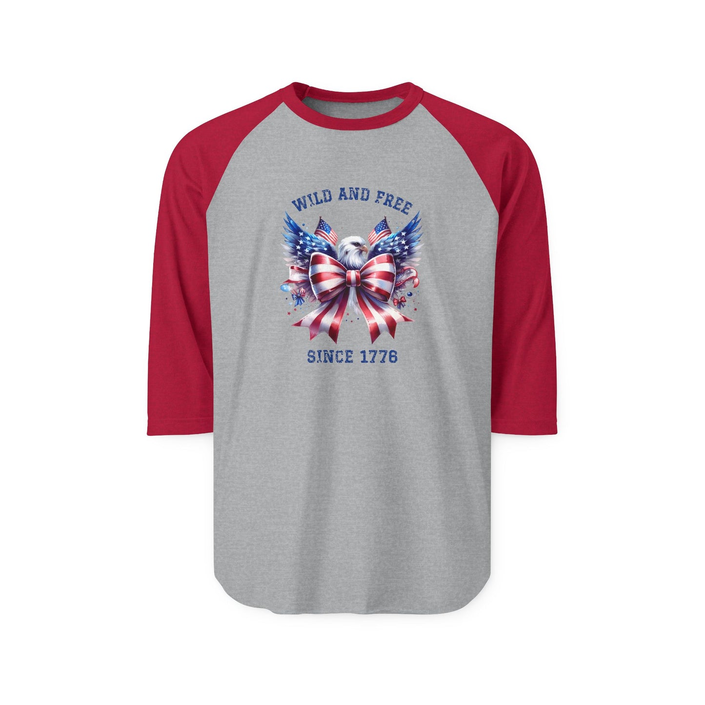 Wild And Free Since 1776 Baseball Tee