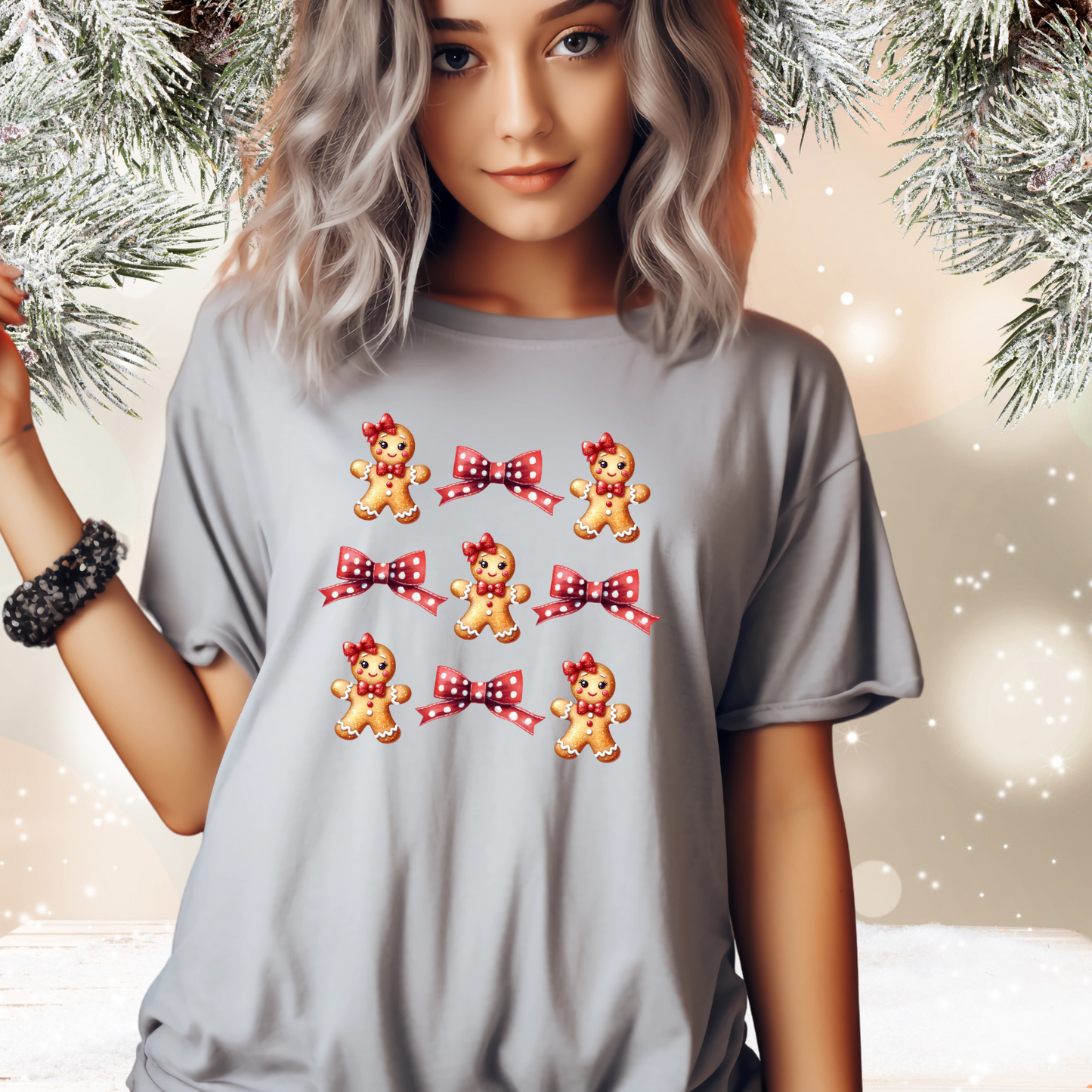 Coquette Gingerbread And Bows T-Shirt