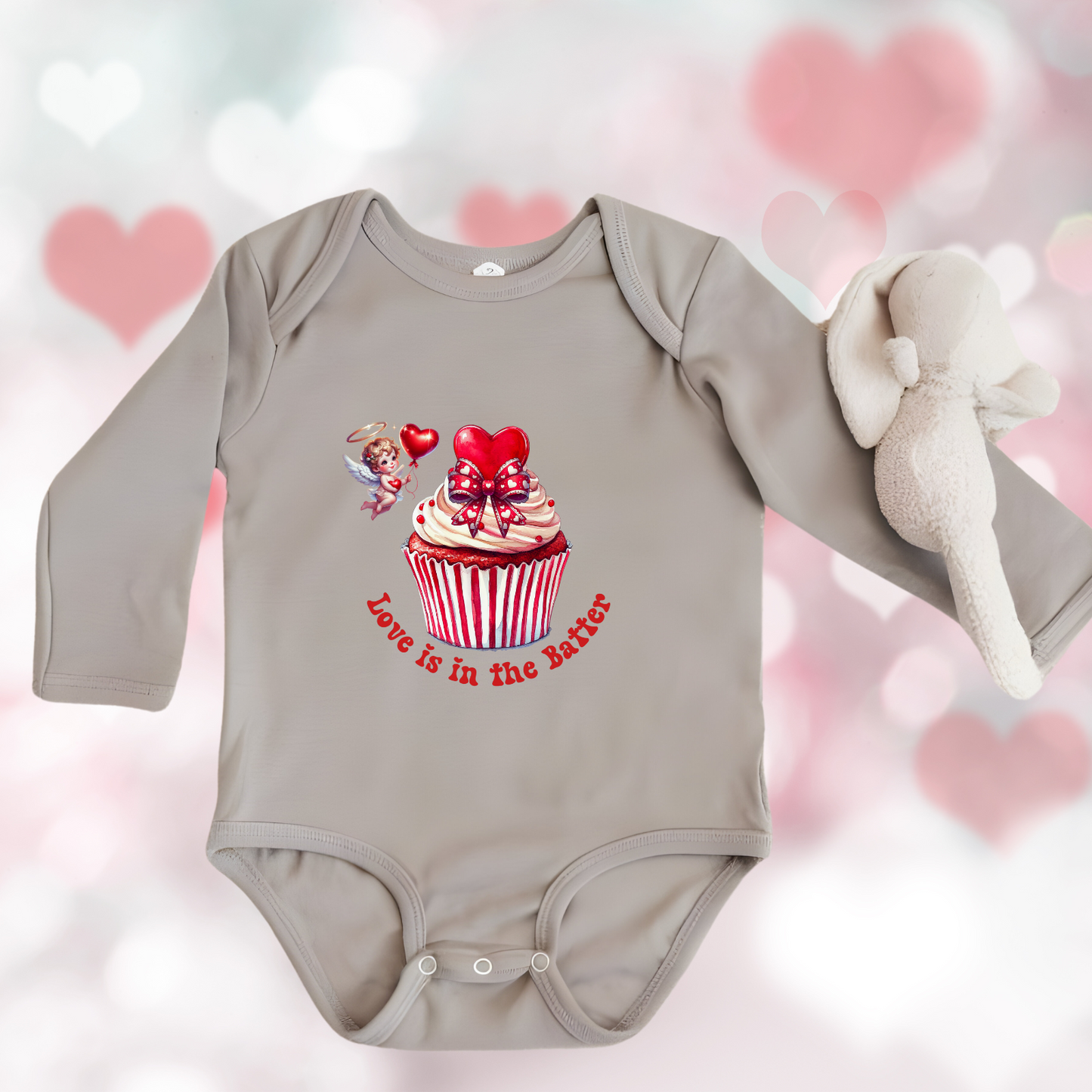 Love Is In The Batter Infant Long Sleeve Onesie