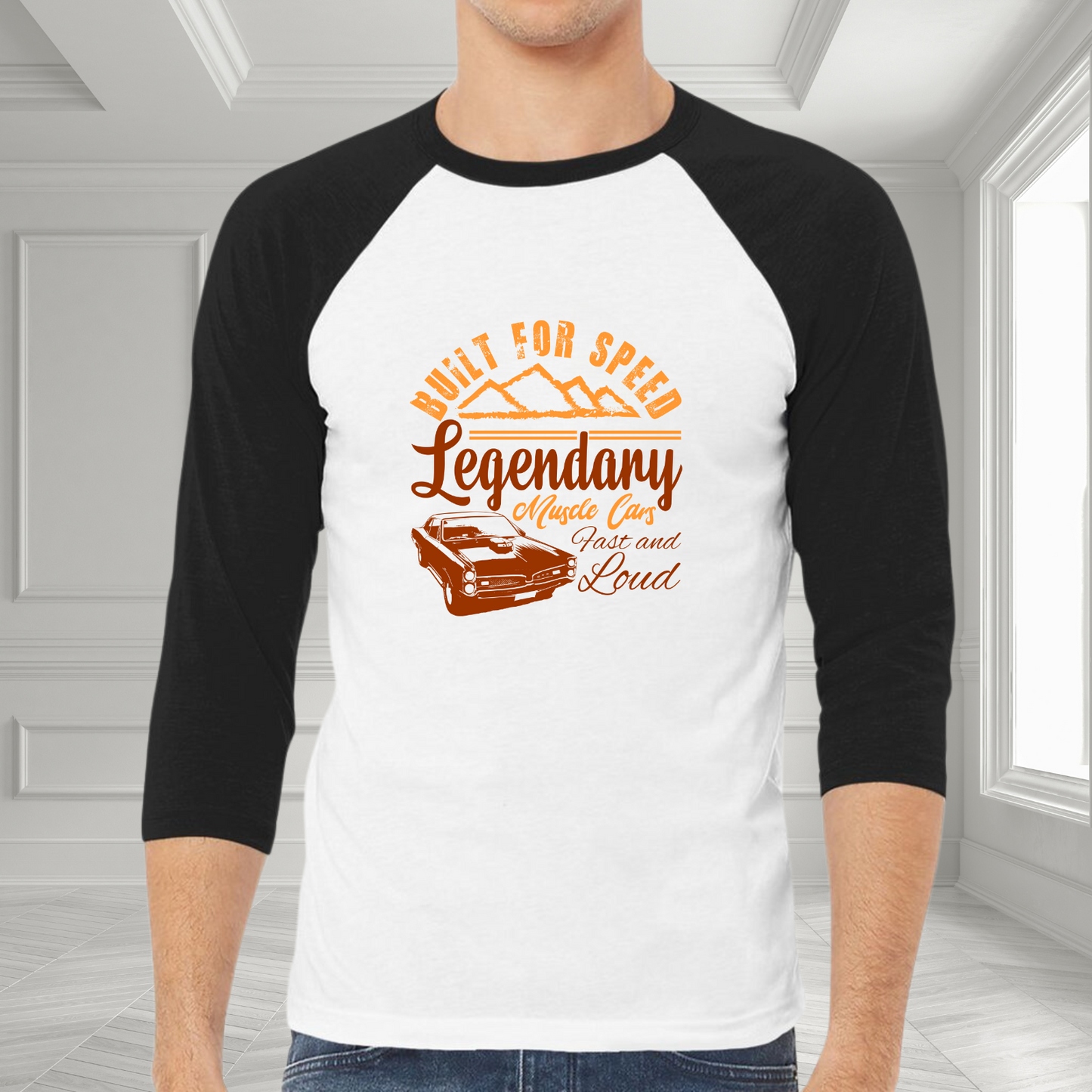 Legendary Muscle Car Baseball Tee