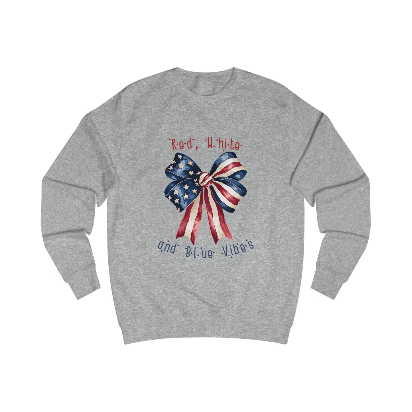 Red White And Blue Vibes Crewneck Sweatshirt