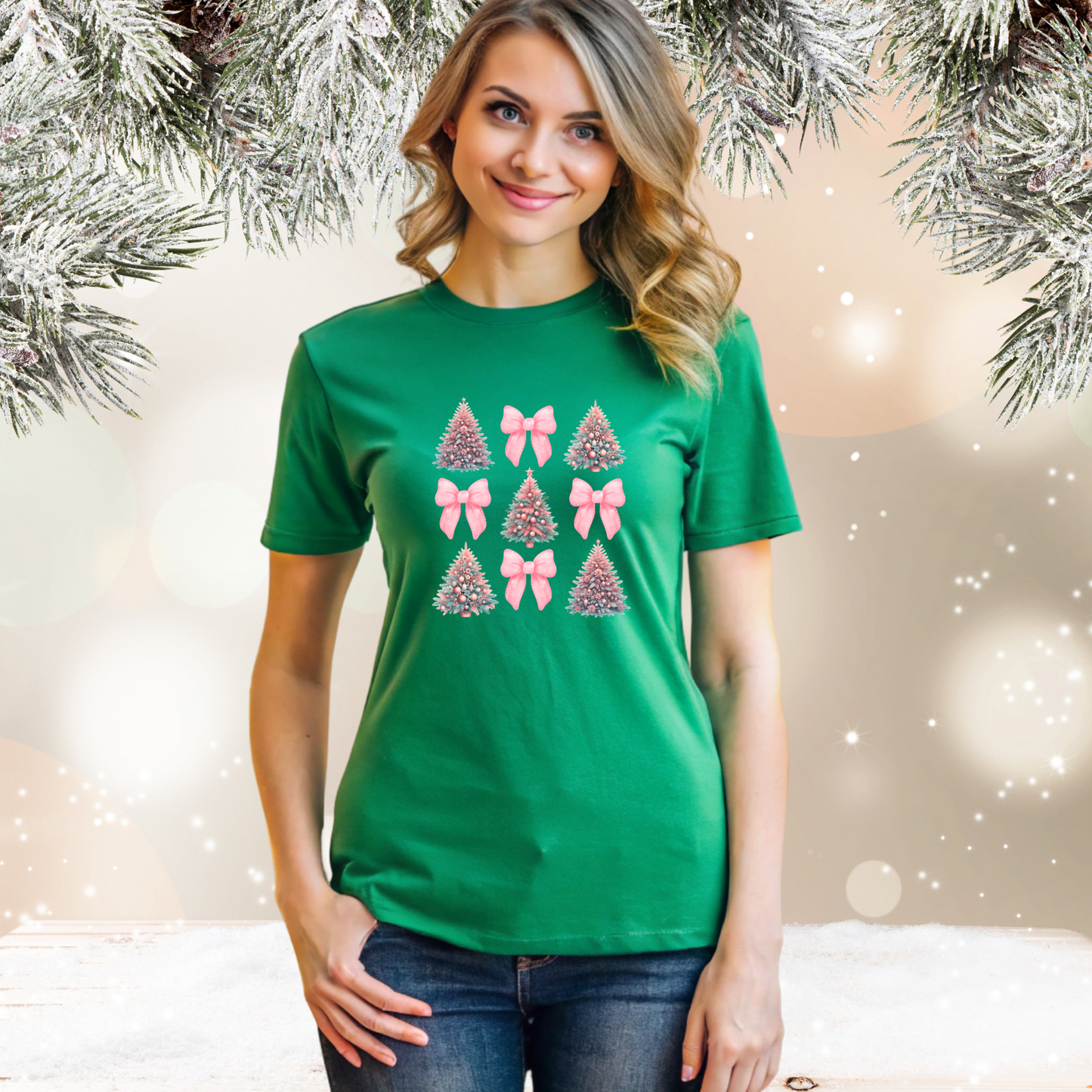 Coquette Christmas Tree T-Shirt