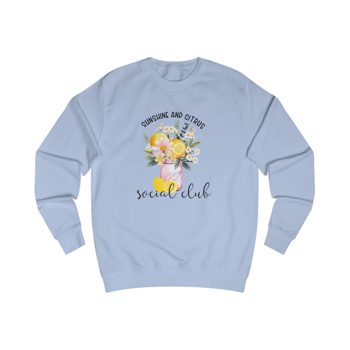 Sunshine And Citrus Social Club Crewneck Sweatshirt