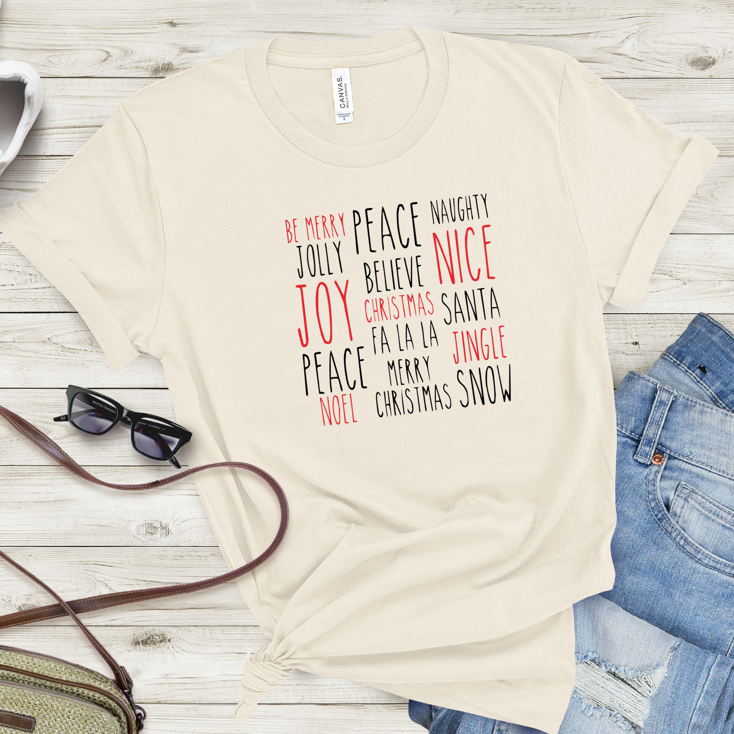 Festive Holiday Words T-Shirt