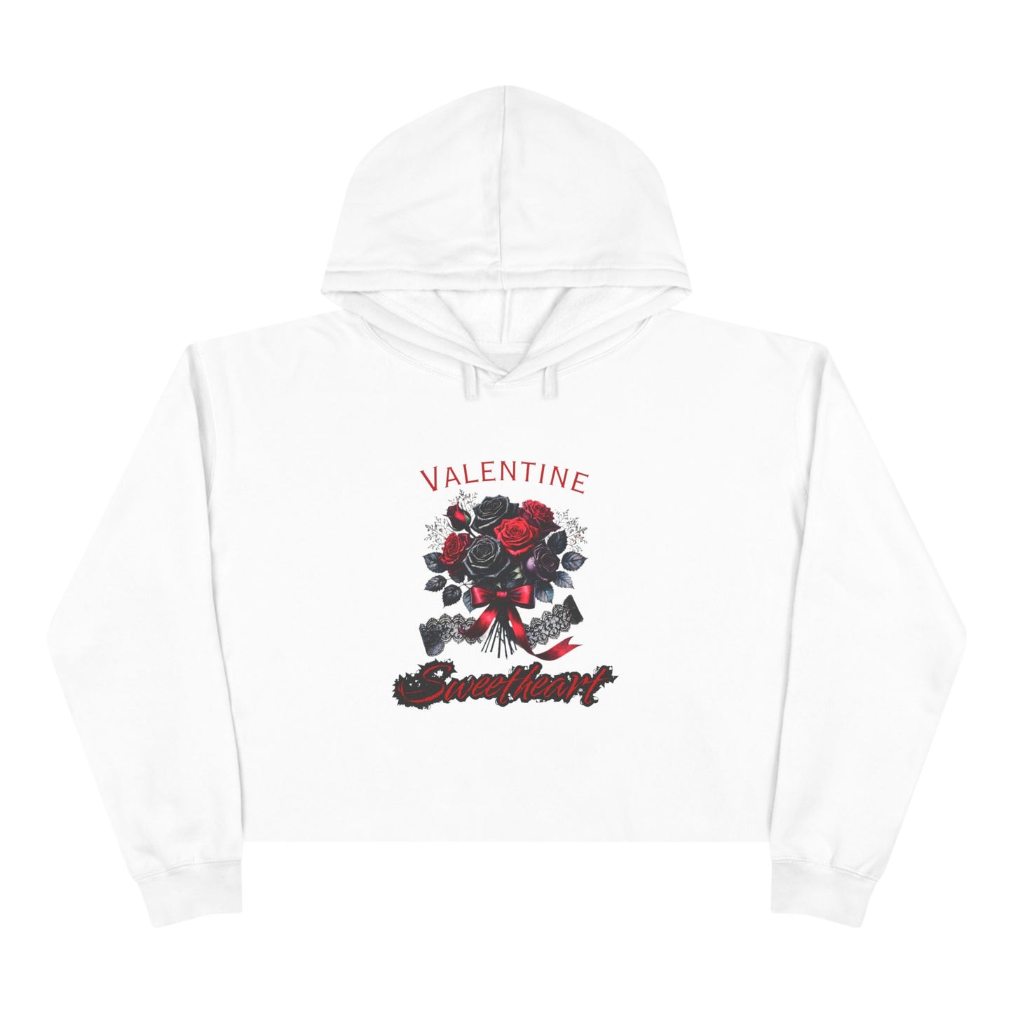 Valentine Sweetheart Crop Hoodie