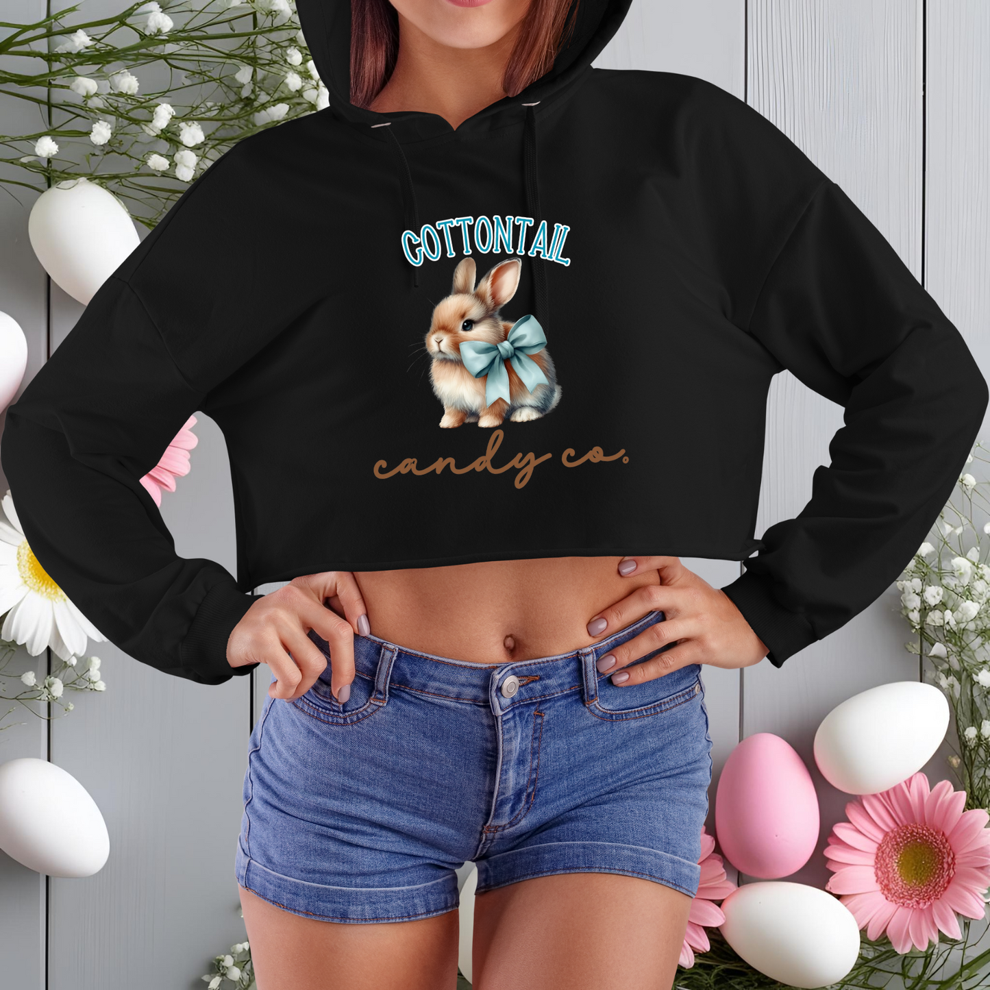 Cottontail Candy Co Crop Hoodie