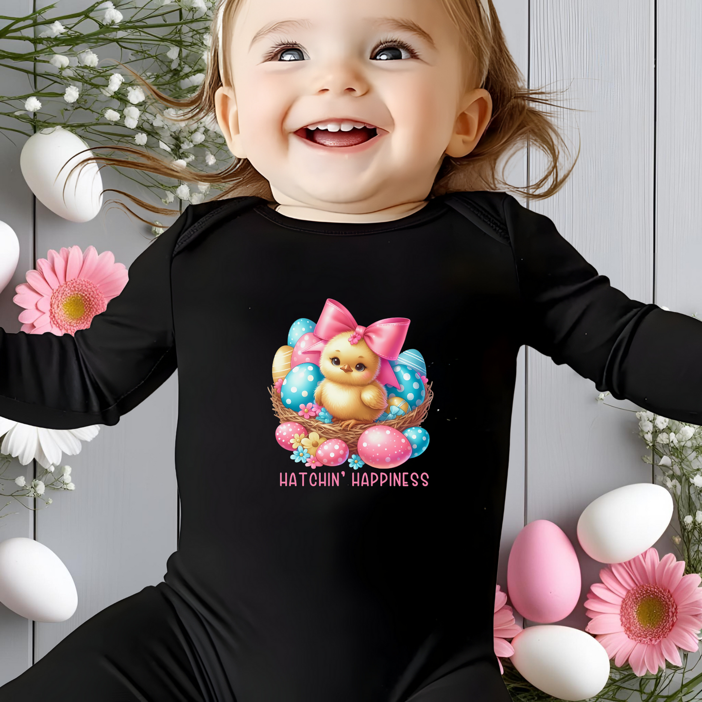Hatchin’ Happiness Infant Long Sleeve Onesie