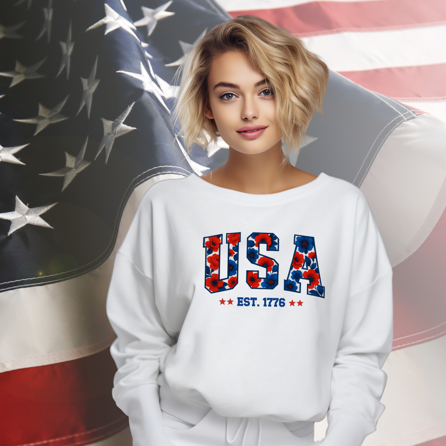 USA 1776 Crewneck Sweatshirt
