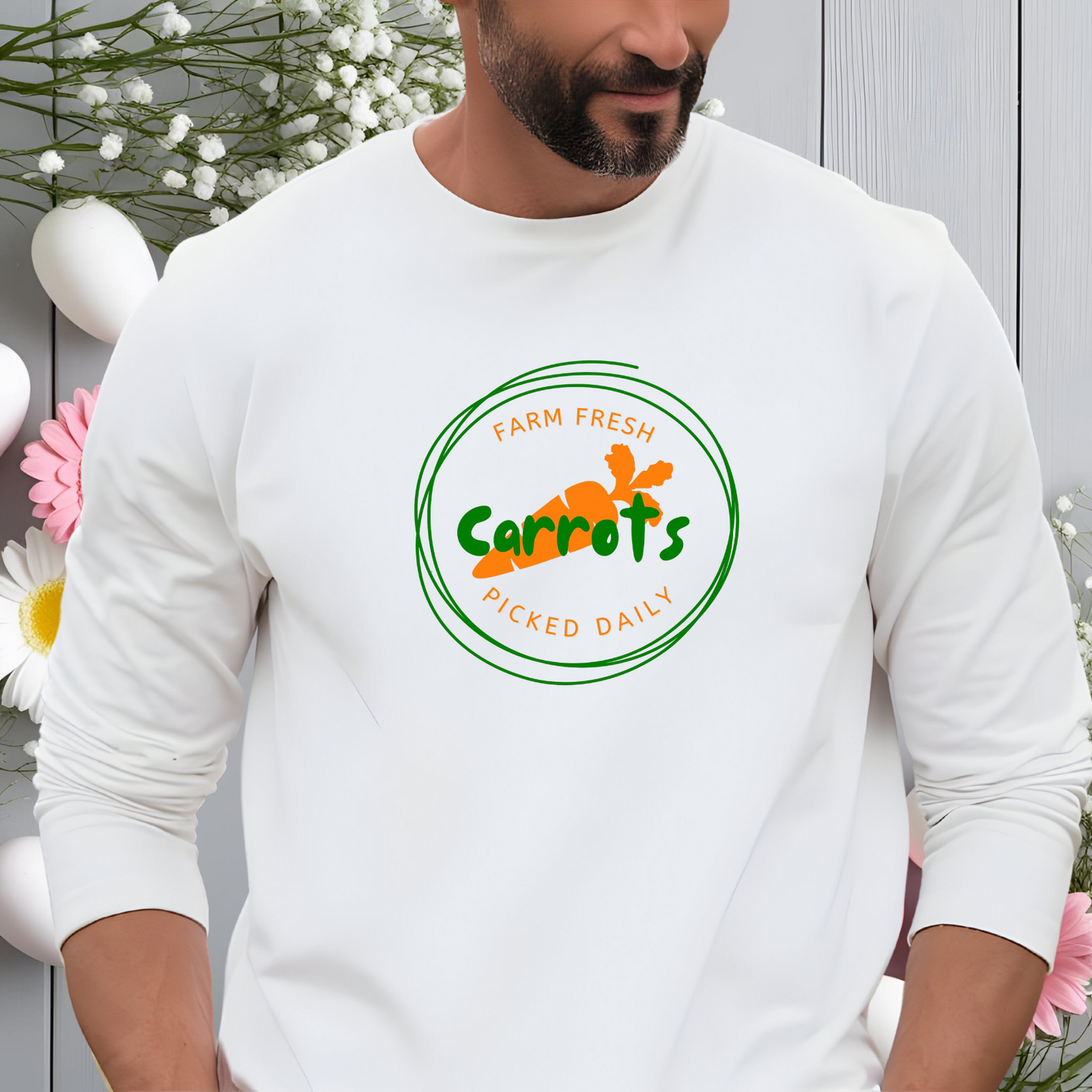 Fresh Carrots Long Sleeve Tee