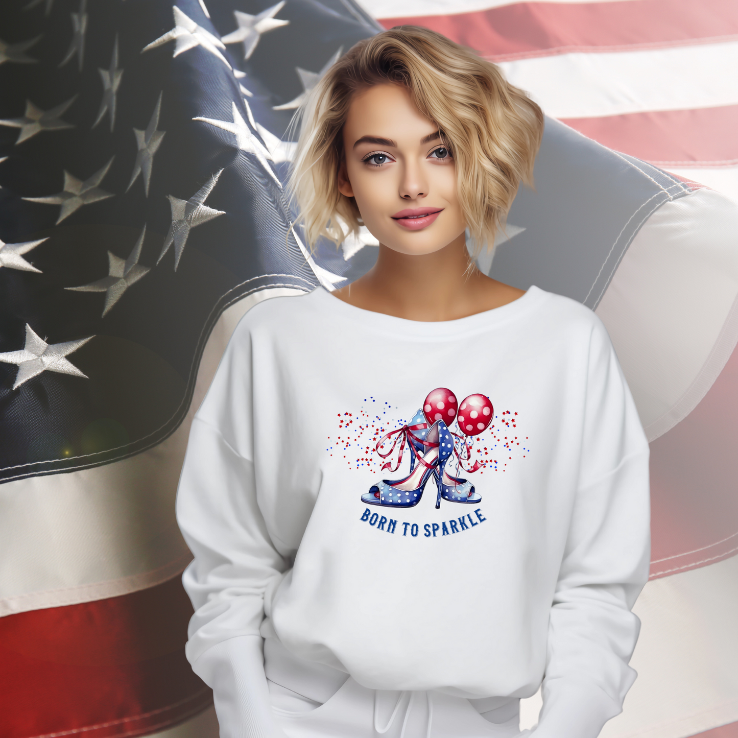 Born To Sparkle Crewneck Sweatshirt