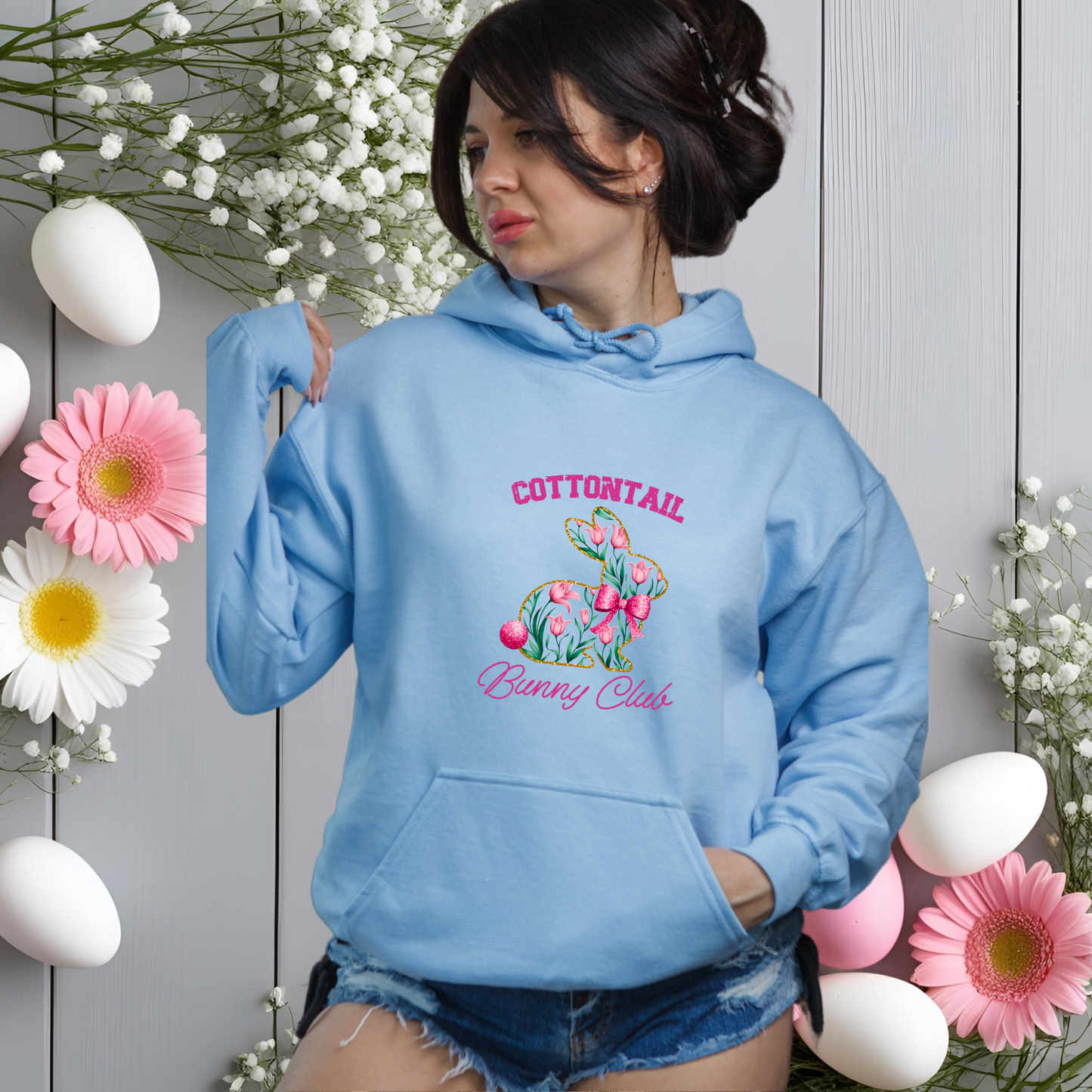 Cottontail Bunny Club Pullover Hoodie