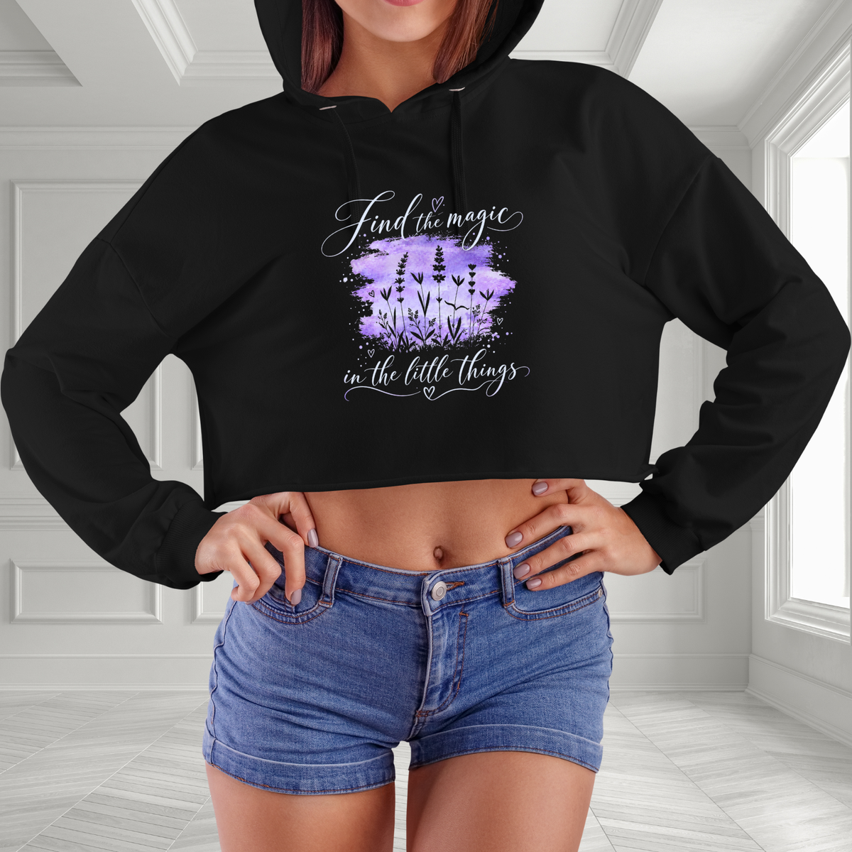 Find The Magic Crop Hoodie