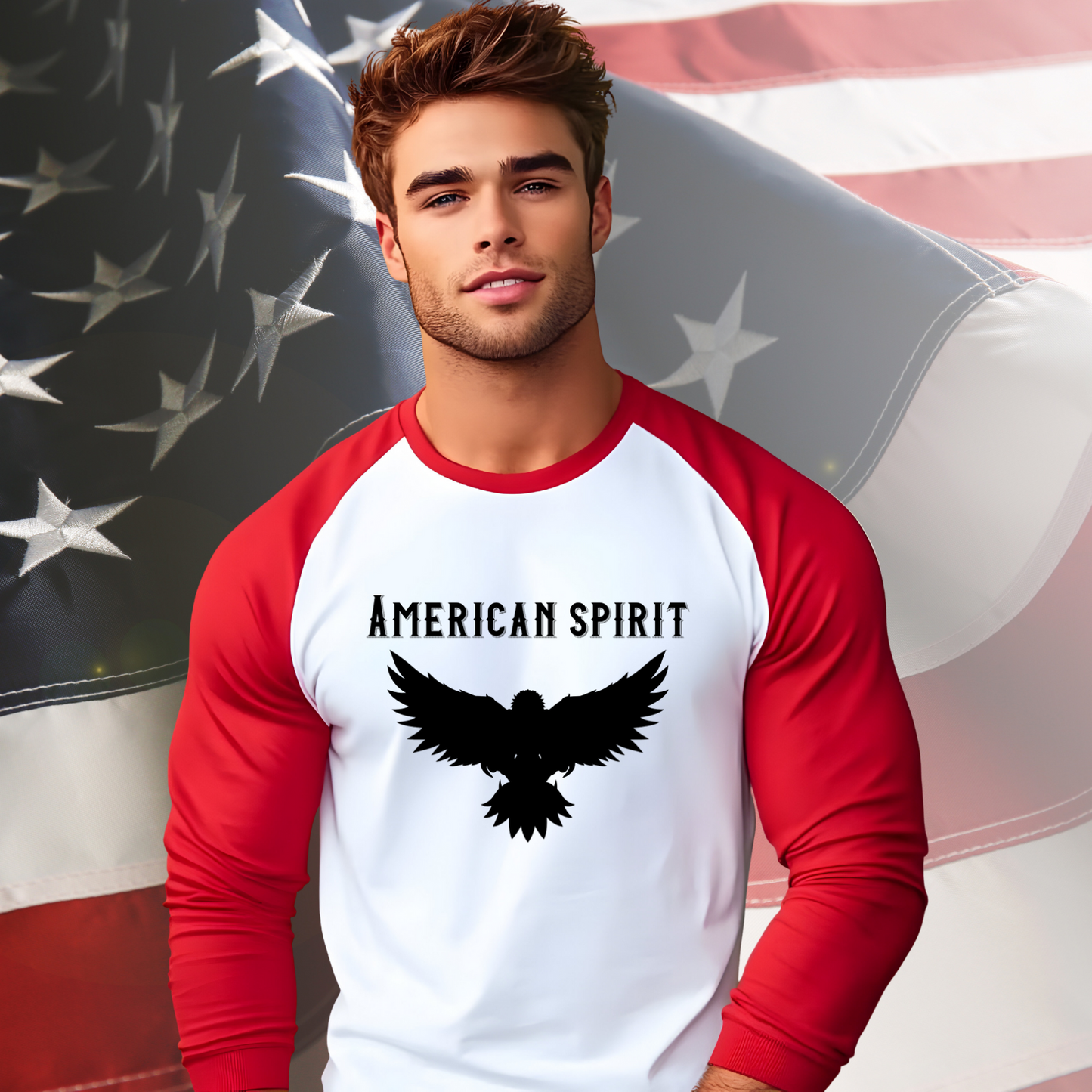 American Spirit Baseball Tee