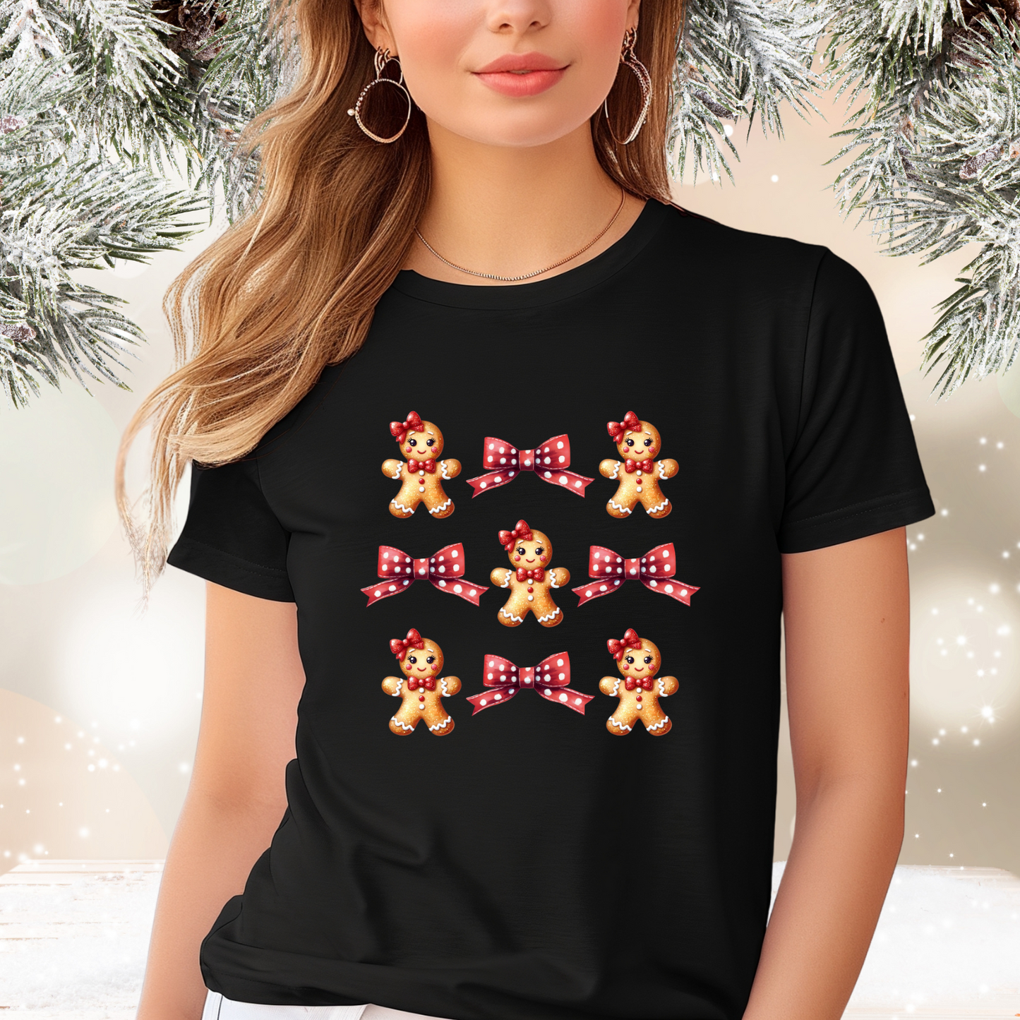 Coquette Gingerbread And Bows T-Shirt
