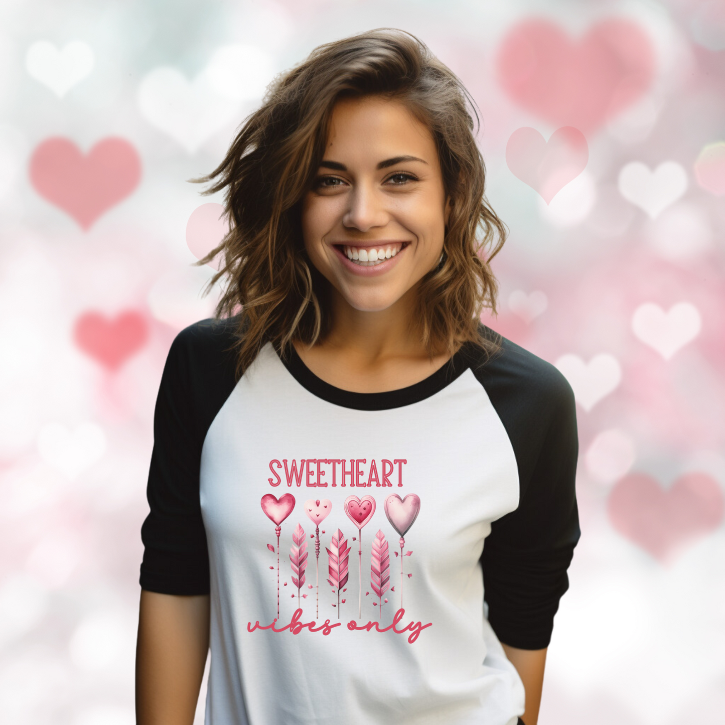 Sweetheart Vibes Only Baseball Tee
