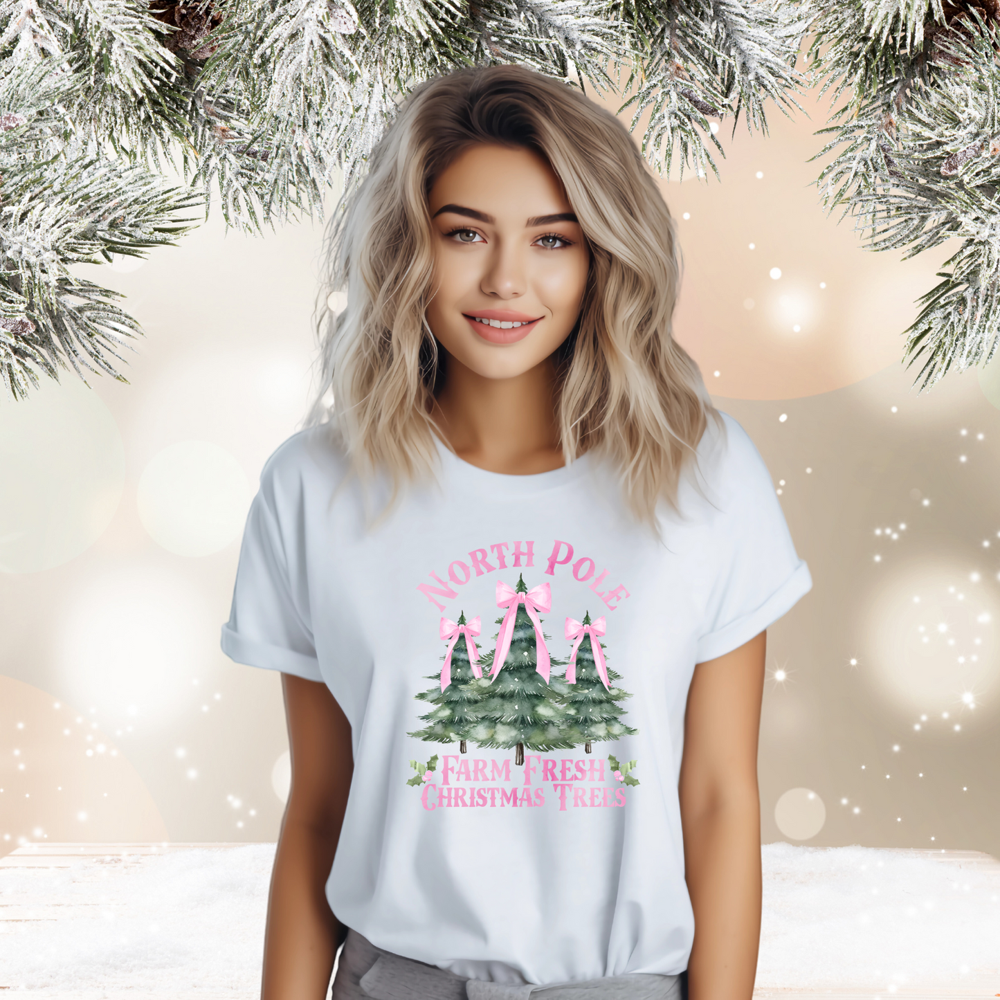 North Pole Christmas Trees T-Shirt