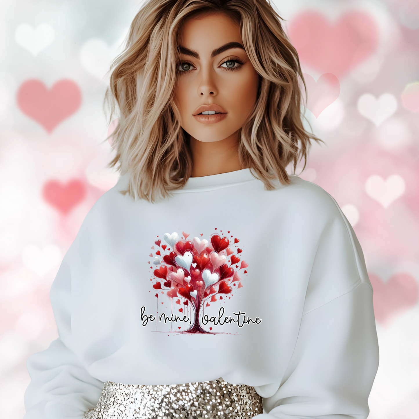 Be Mine, Valentine Crewneck Sweatshirt