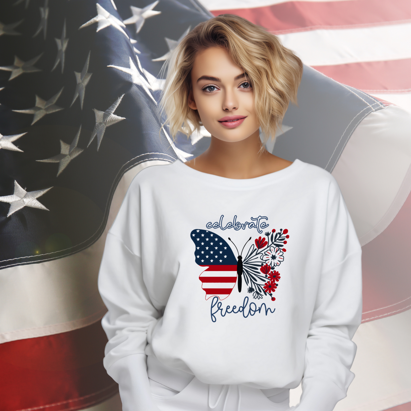 Celebrate Freedom Crewneck Sweatshirt