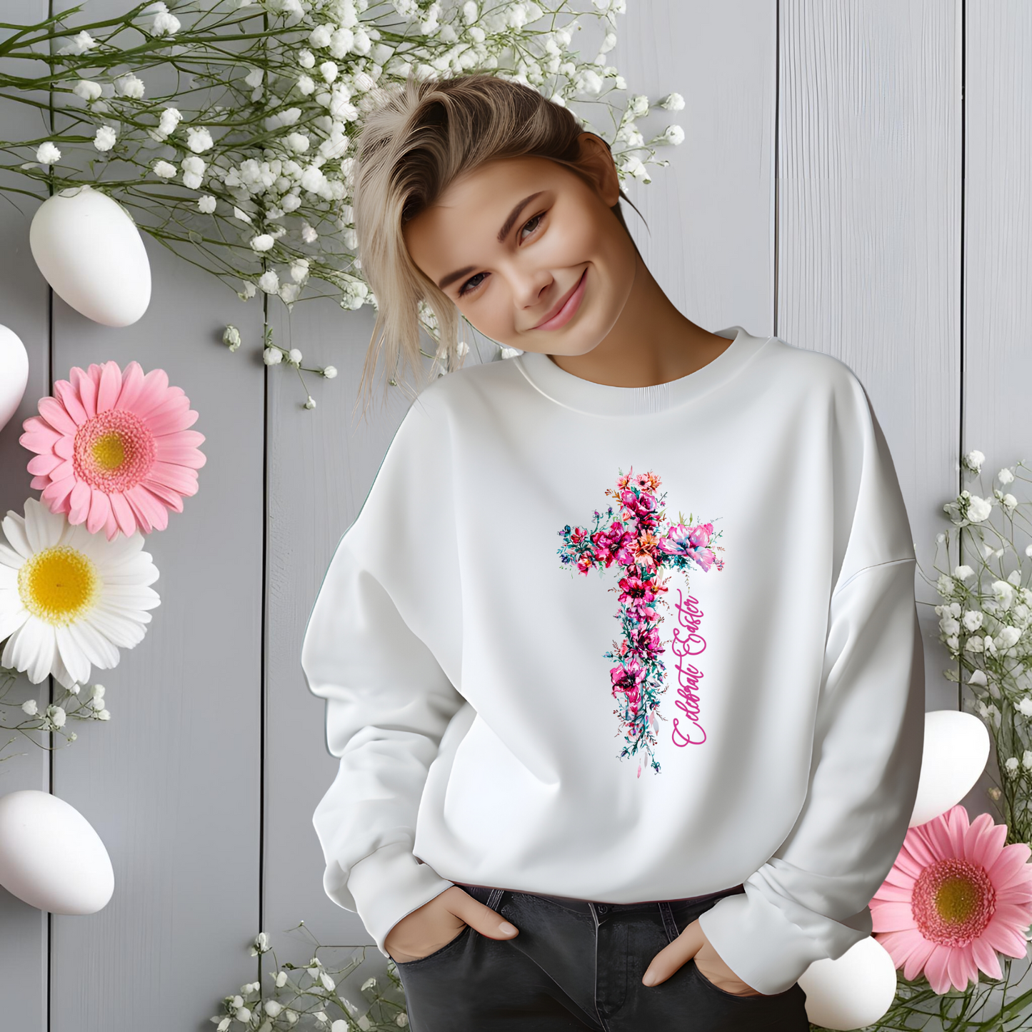 Celebrate Easter Crewneck Sweatshirt