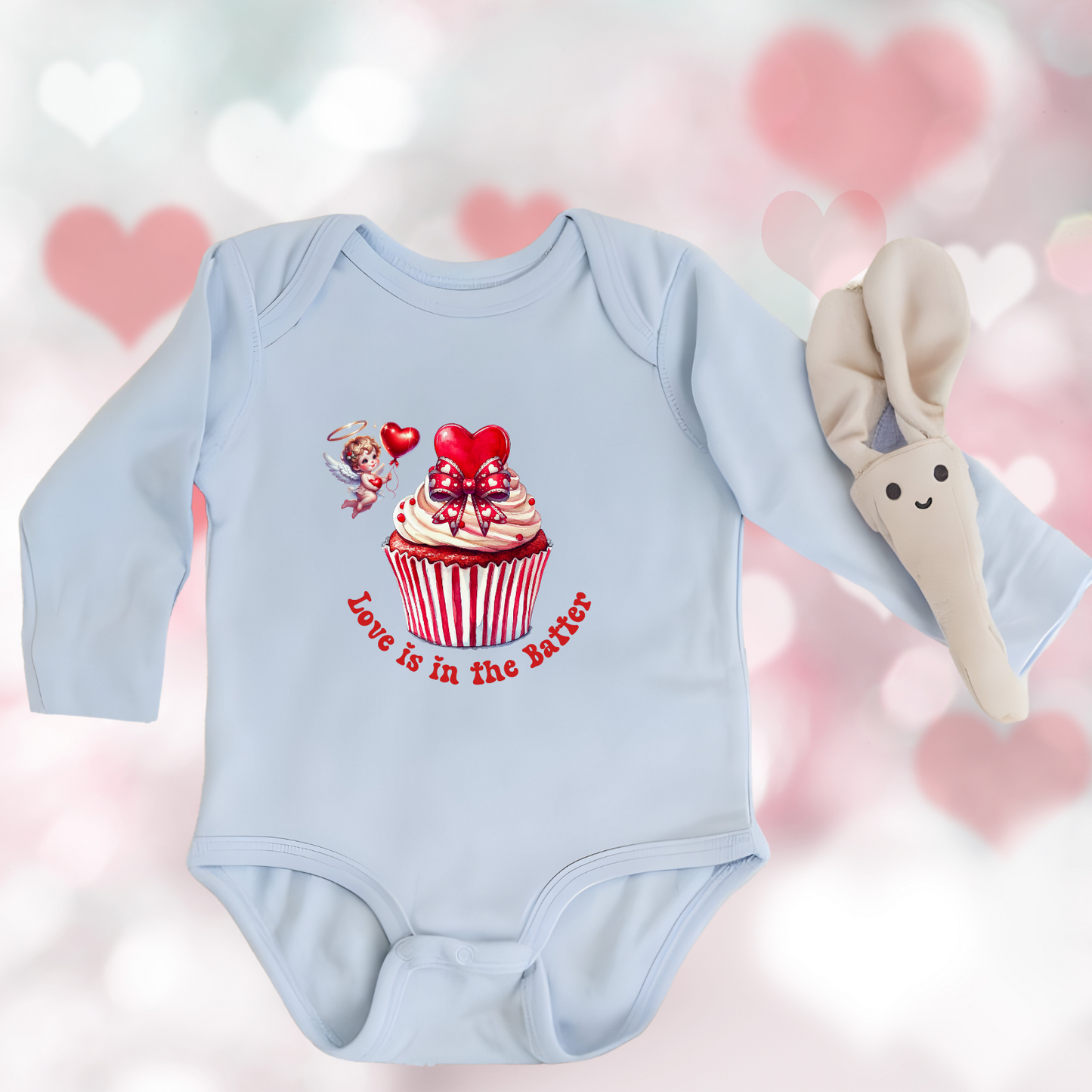 Love Is In The Batter Infant Long Sleeve Onesie