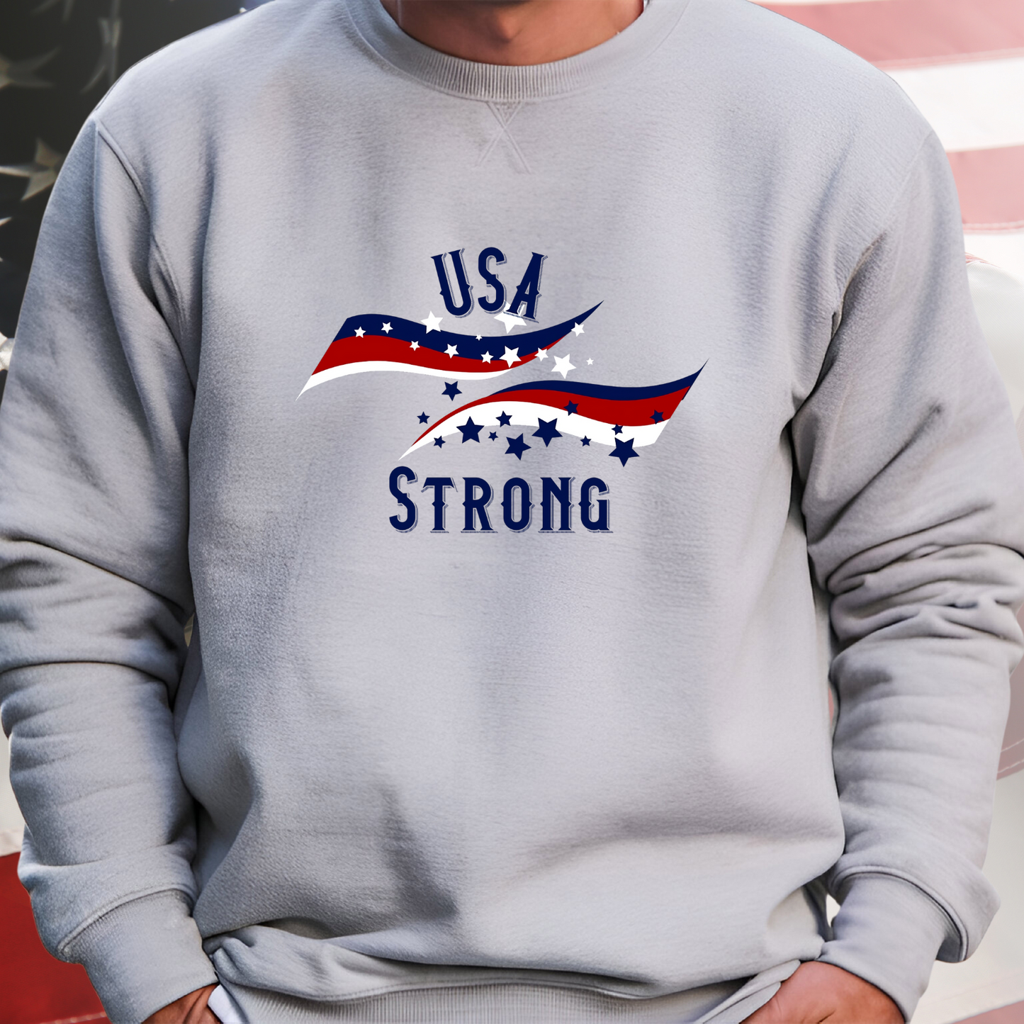USA Strong Crewneck Sweatshirt