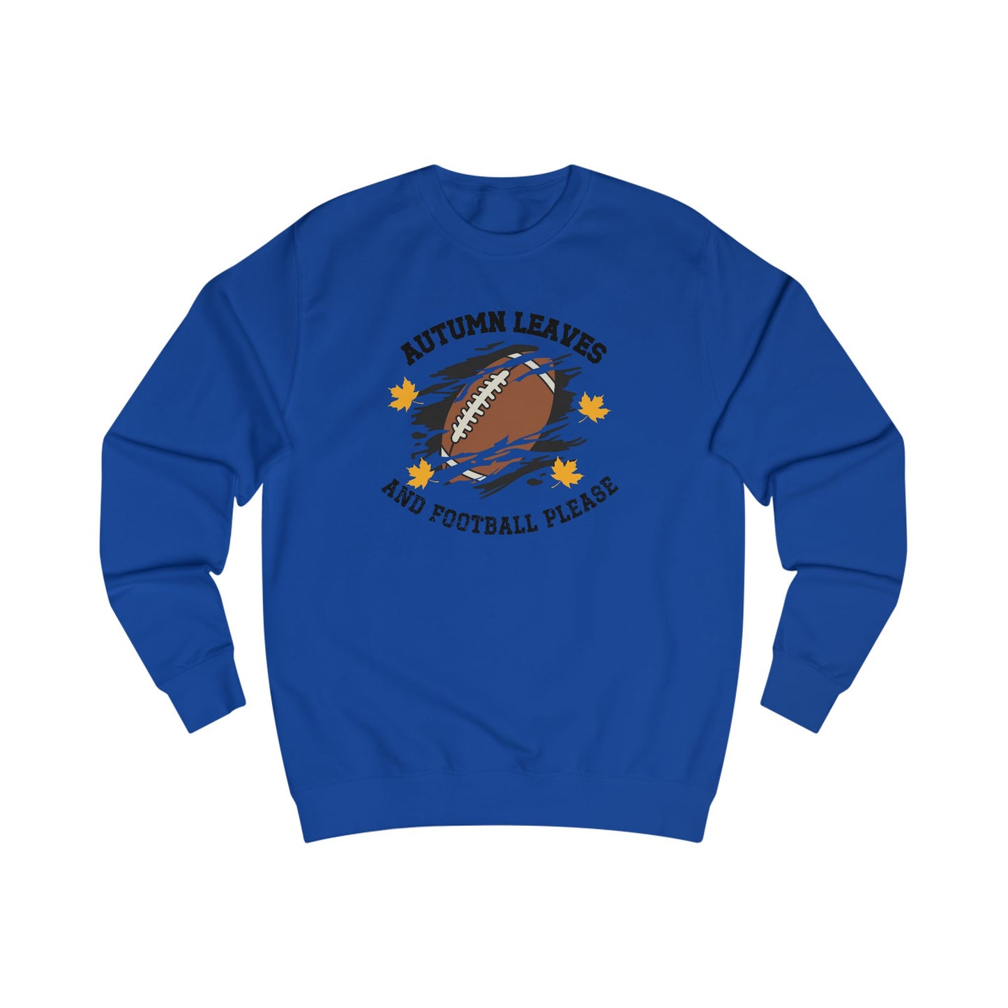 Autumn Leaves And Football Please Crewneck Sweatshirt