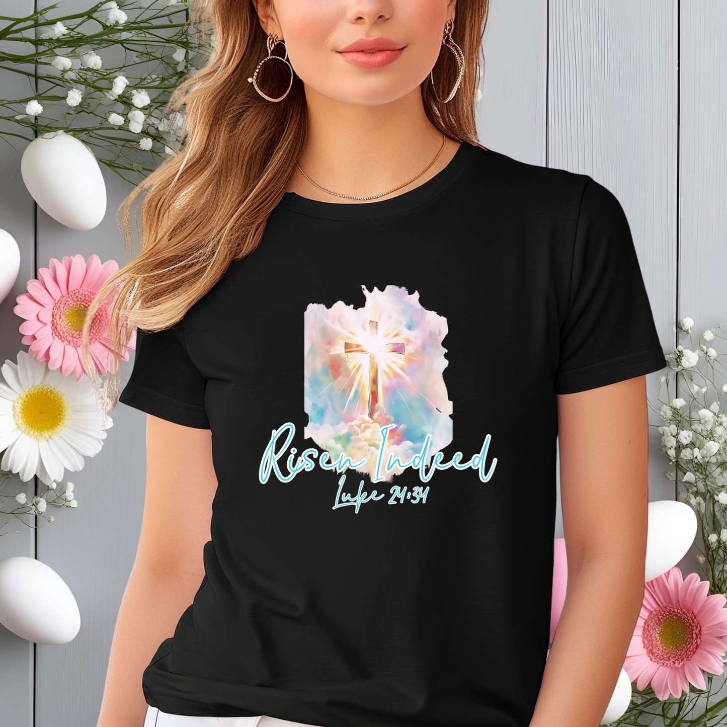 Risen Indeed Luke 24:34 T-Shirt
