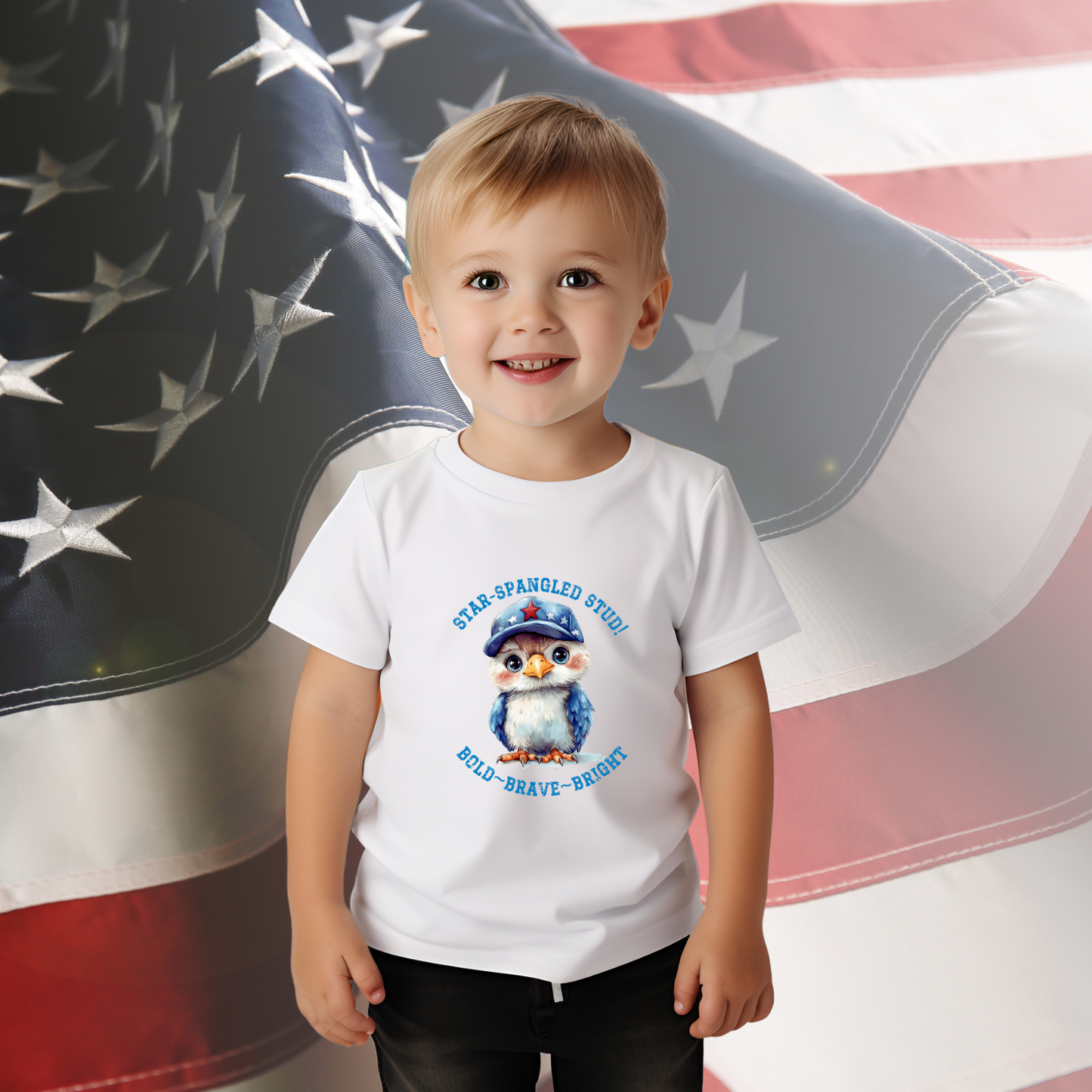 Star-Spangled Stud Toddler T-Shirt