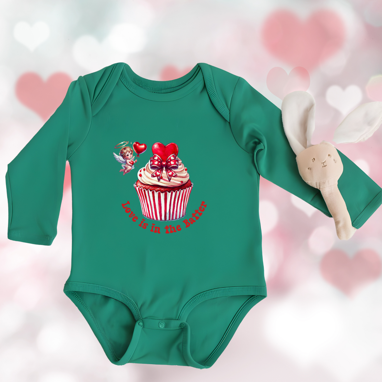 Love Is In The Batter Infant Long Sleeve Onesie