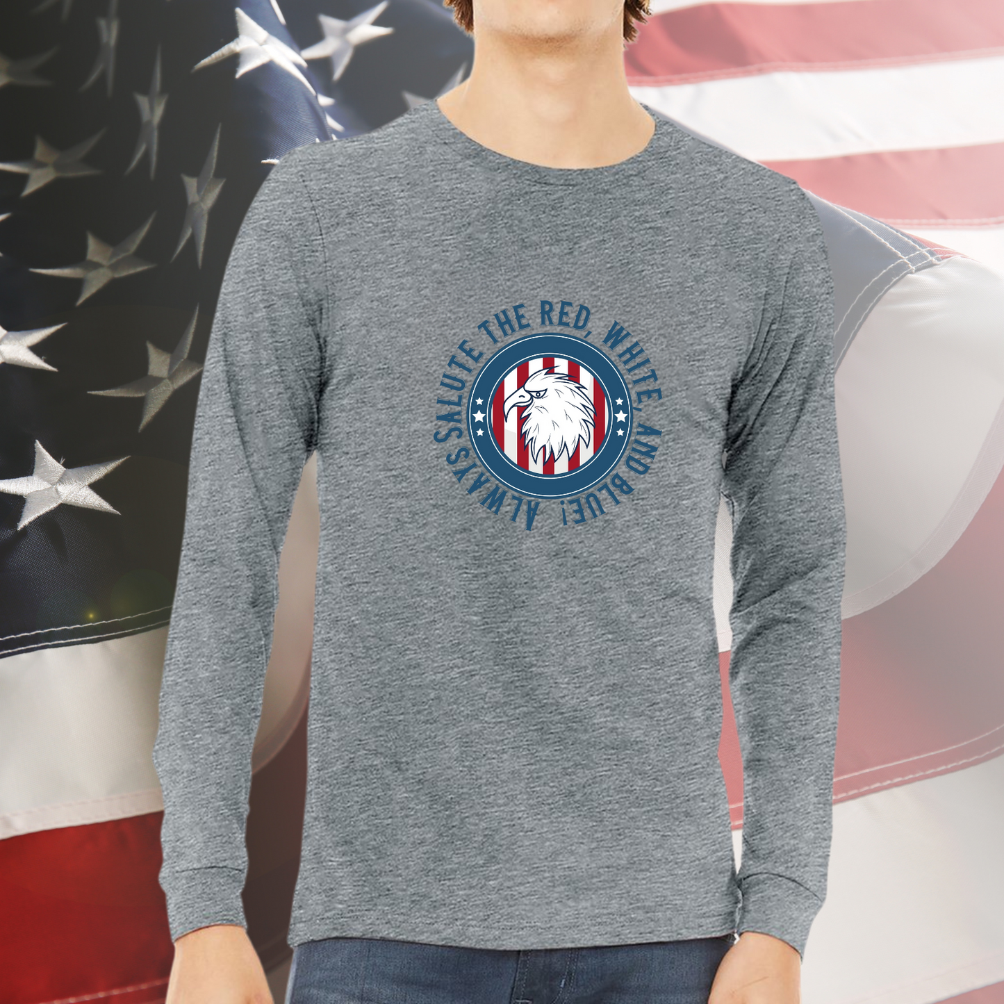 Always Salute Long Sleeve Tee