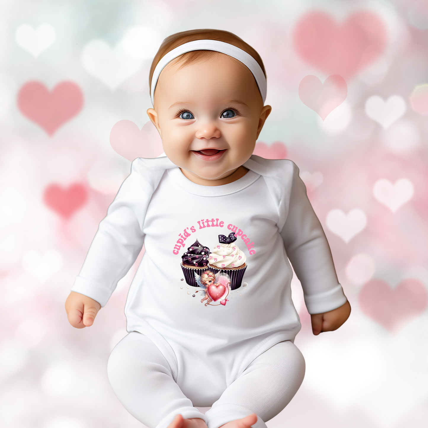 Cupid’s Little Cupcake Infant Long Sleeve Onesie