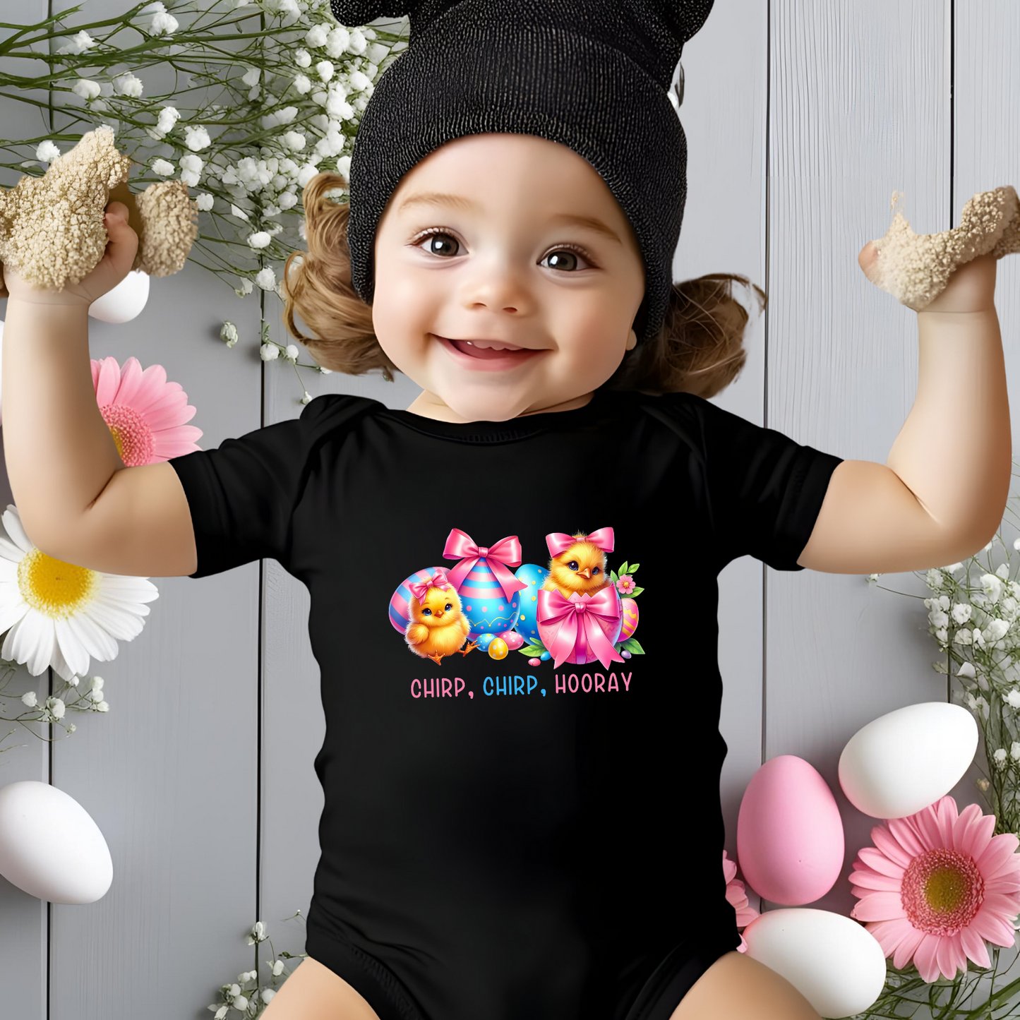 Chirp, Chirp, Hooray Infant Short Sleeve Onesie
