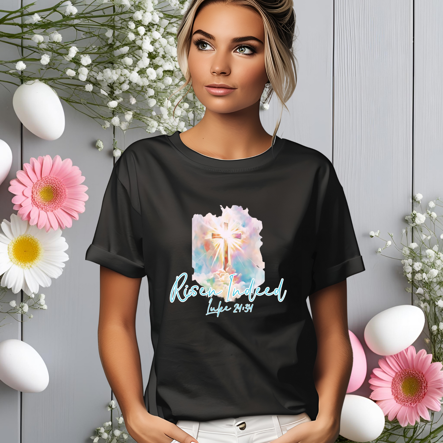 Risen Indeed Luke 24:34 T-Shirt