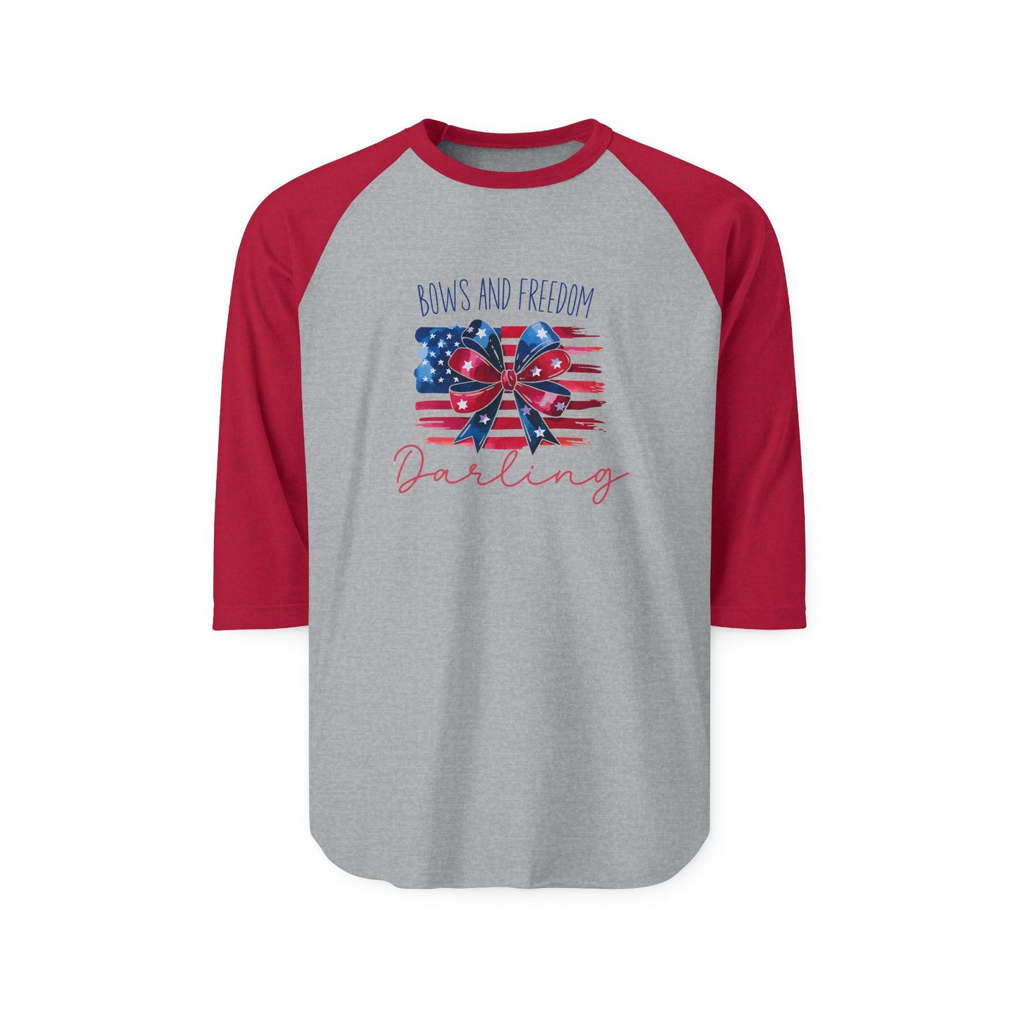 Bows And Freedom Darling Baseball Tee